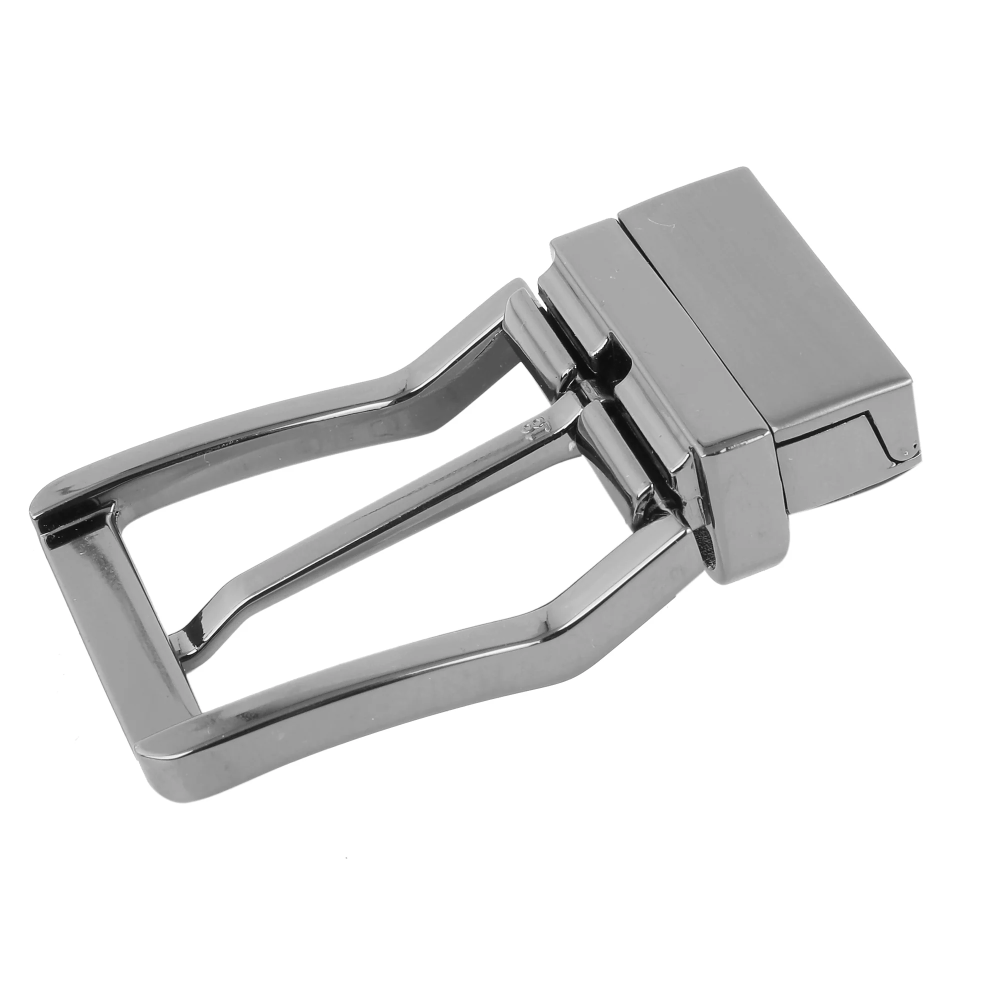 Bacca Bucci 35MM Nickle Free Reversible-Clamp Belt Buckle with Branding (Buckle only) - Image 3