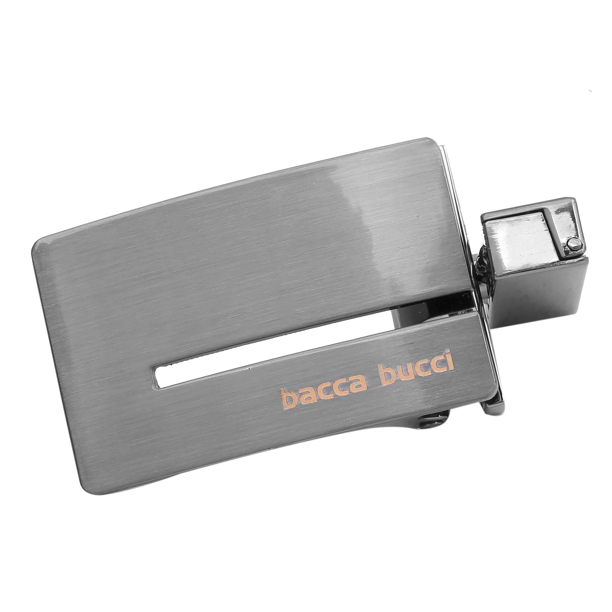 Bacca Bucci 35  MM  Nickle  Free Reversible-Clamp Belt  Buckle with Branding (Buckle only) - Image 5