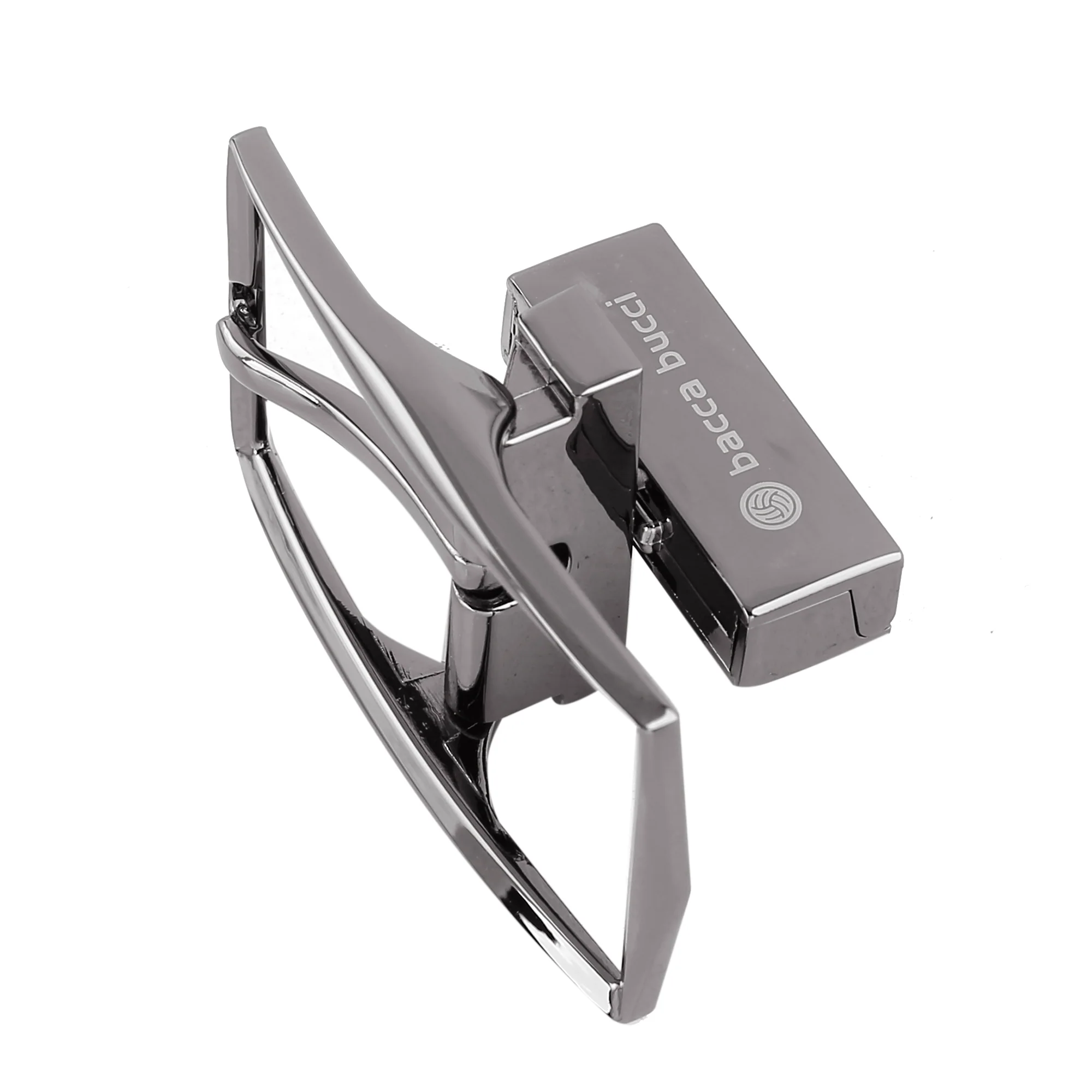 Bacca Bucci 35 MM Nickle-free Reversible Clamp Belt Buckle with Branding - Image 5