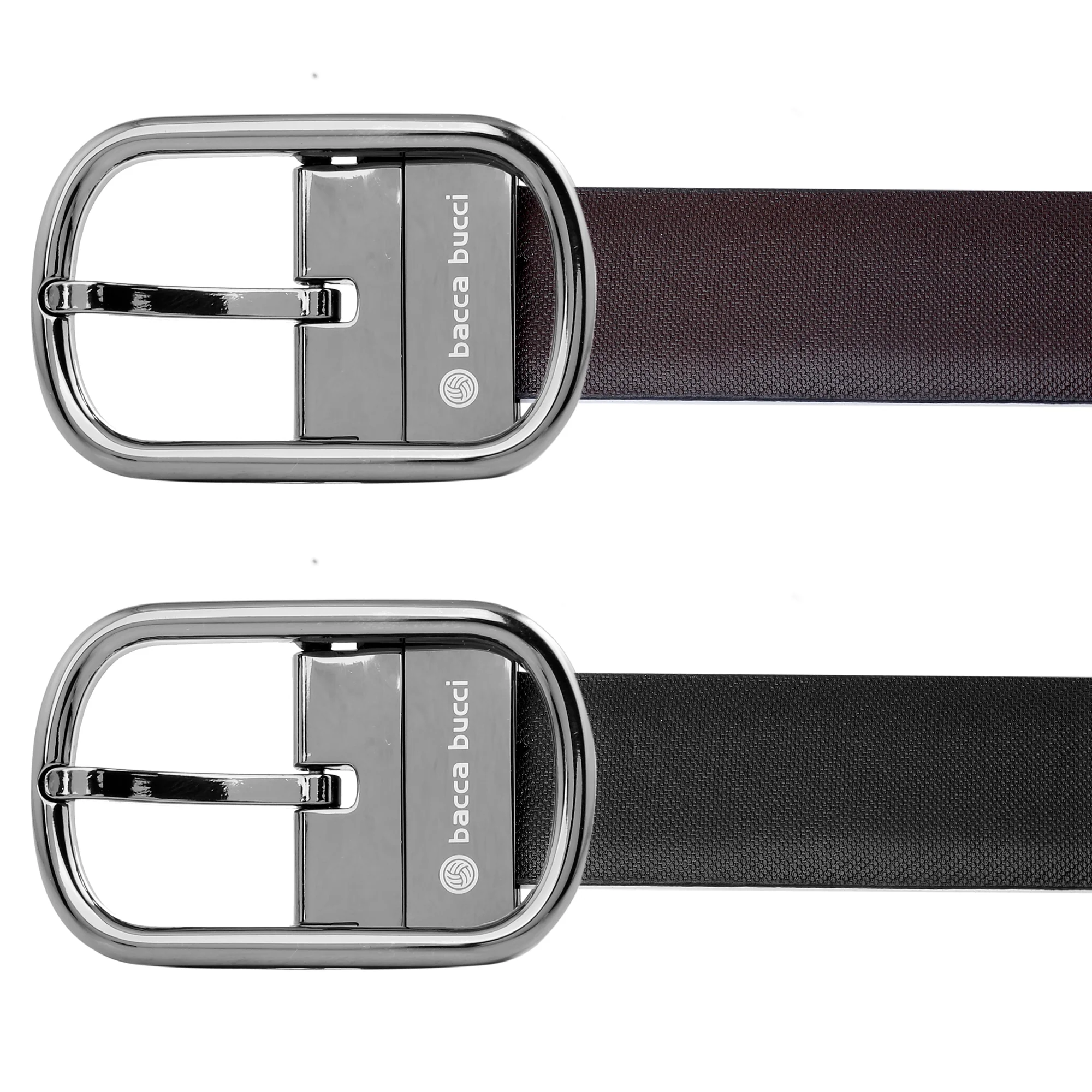 Bacca Bucci 35MM Nickle-Free Reversible Clamp Belt Buckle with Branding (Buckle only) - Image 2