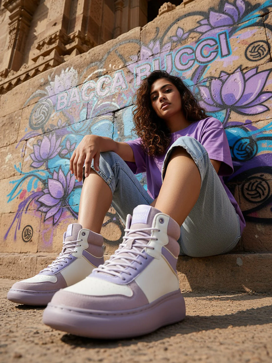 Bacca Bucci × Discovery Noir Women’s High-Top Sneakers - Image 15