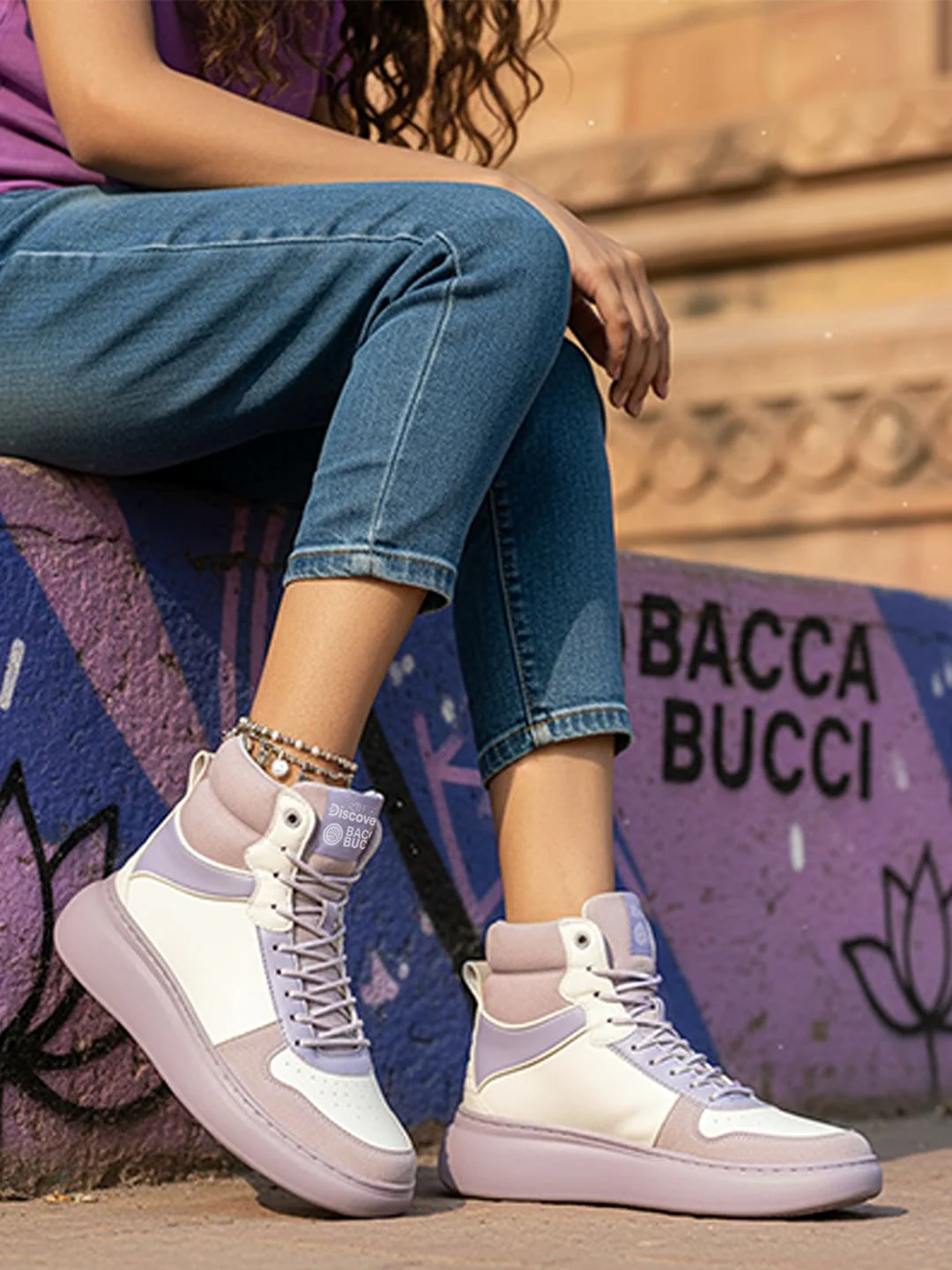 Bacca Bucci × Discovery Noir Women’s High-Top Sneakers - Image 16