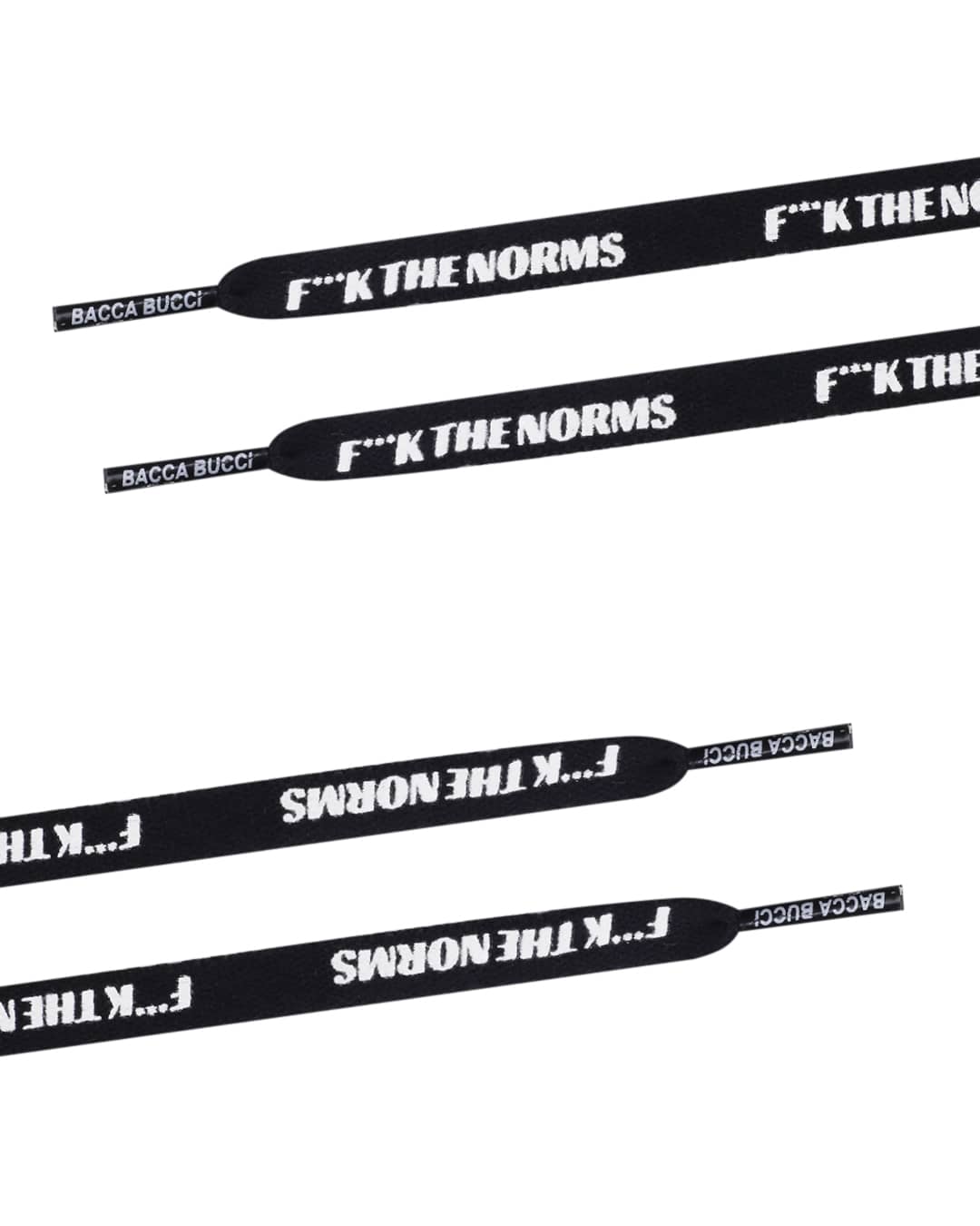 Bacca Bucci "F***K THE NORMS" Sneaker Laces - Image 5