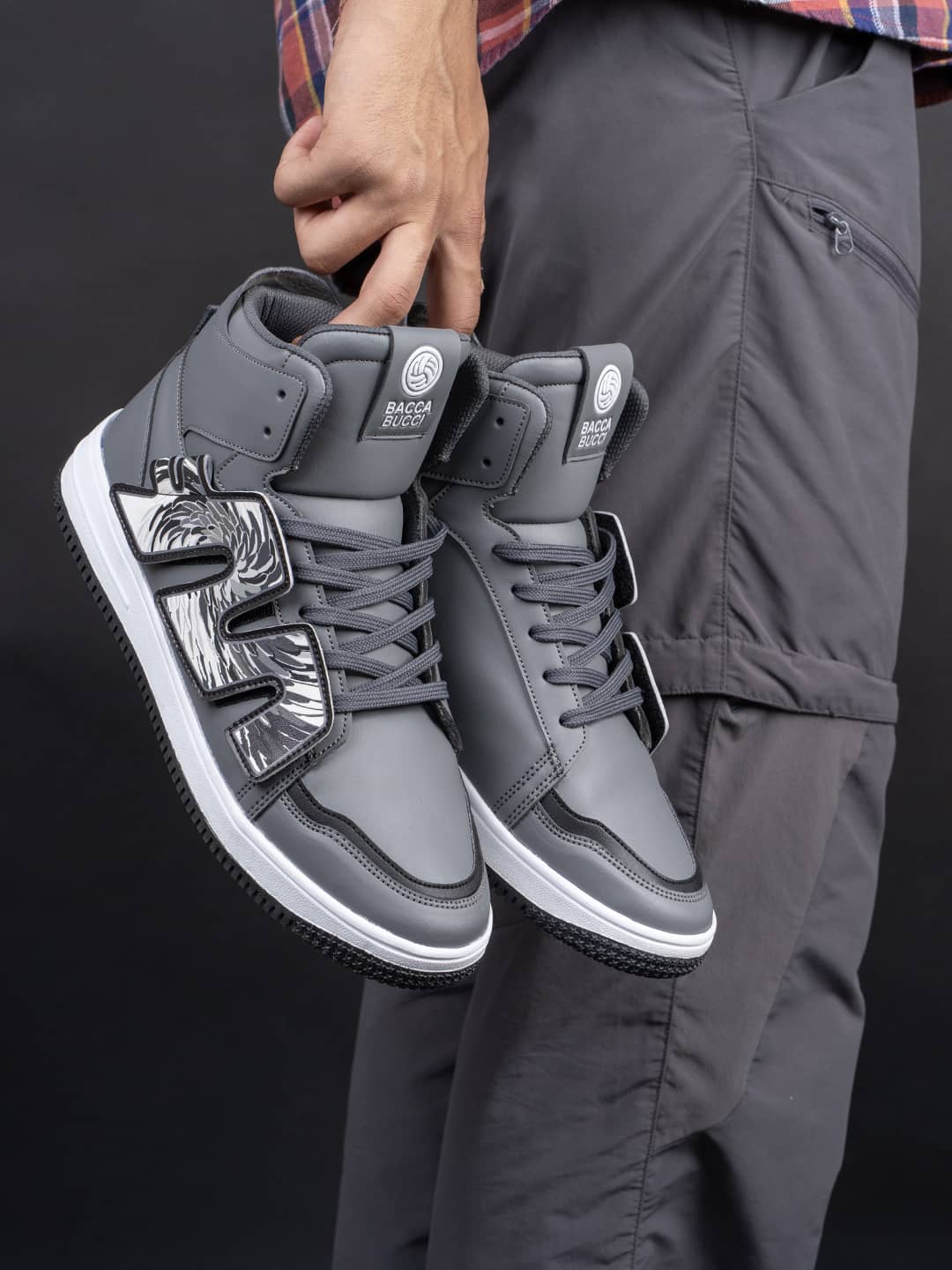 Bacca Bucci High-Top PATCH-PLAY Men's Sneakers - Image 21