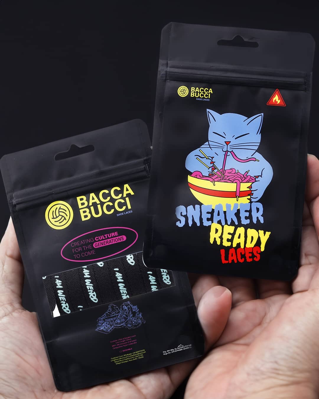 Bacca Bucci "I AM WEIRD" Sneaker Laces - Image 8