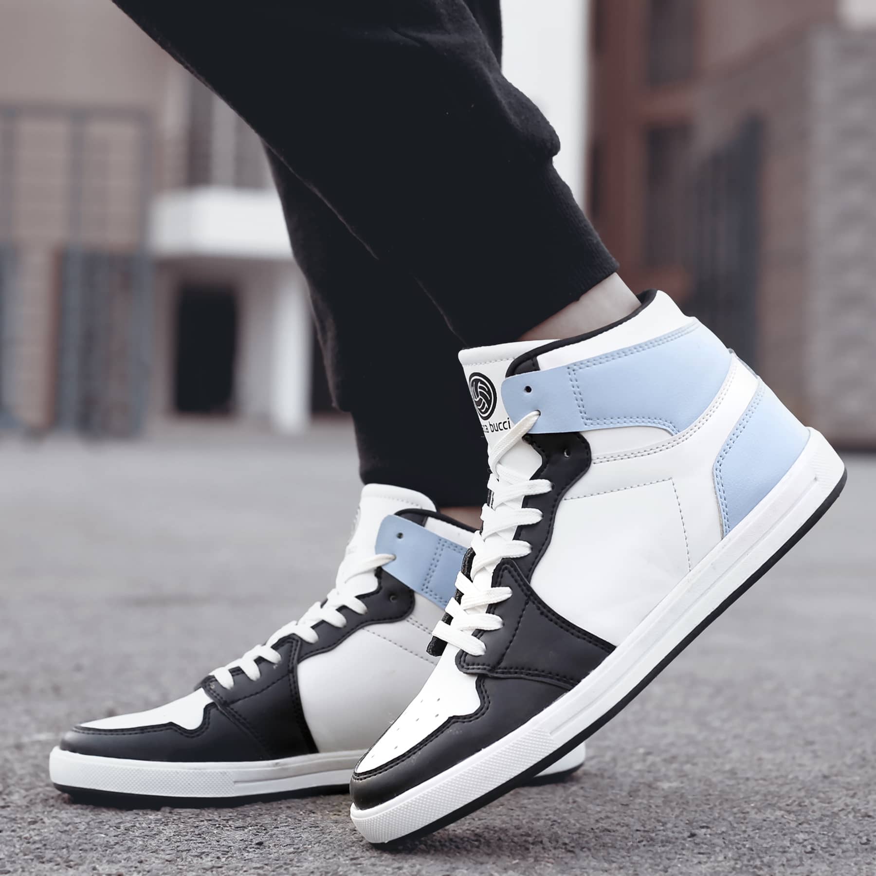 Bacca Bucci Boys or Girls Streetwear Flat Heel High-top Fashions Sneakers (Age : 8 Years to 12 Years) - Image 2
