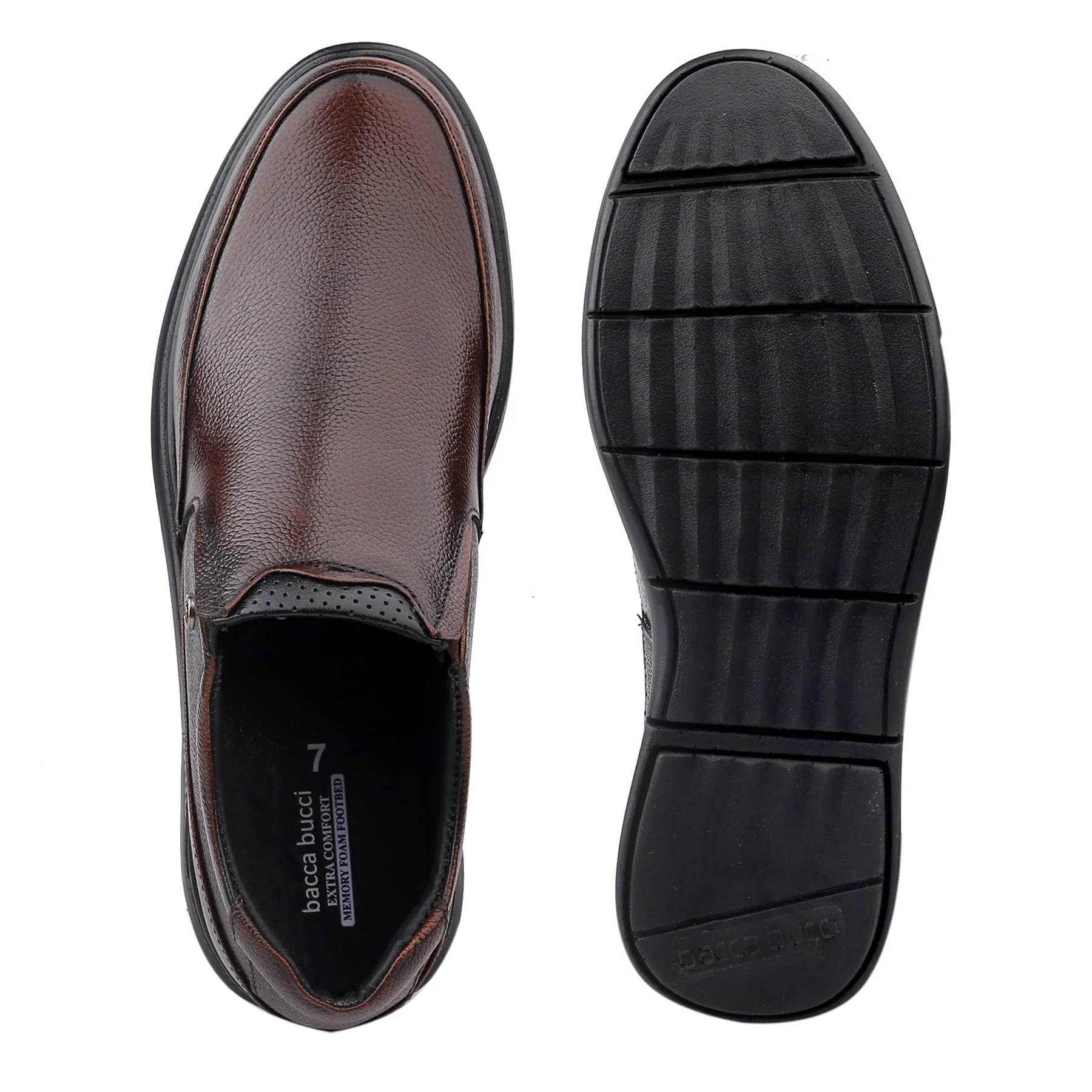 Bacca Bucci Leather Office Slip-ons Formal Shoes | UK- 06 to 14 - Image 7