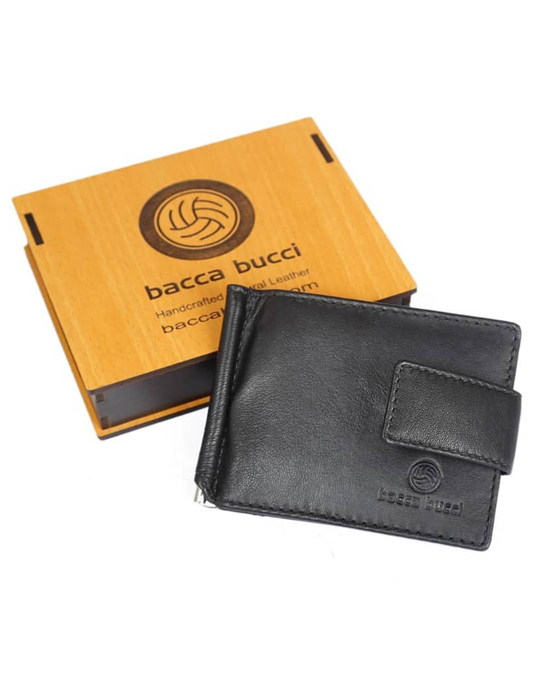 Bacca Bucci Men's Money Clip Wallet Blocking Slim Wallets Genuine Vintage Leather - Image 5