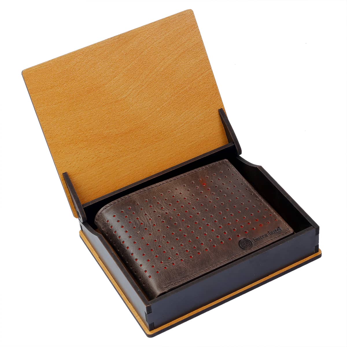 Bacca Bucci Leather Series Textured Bifold Wallet for Men - Image 7