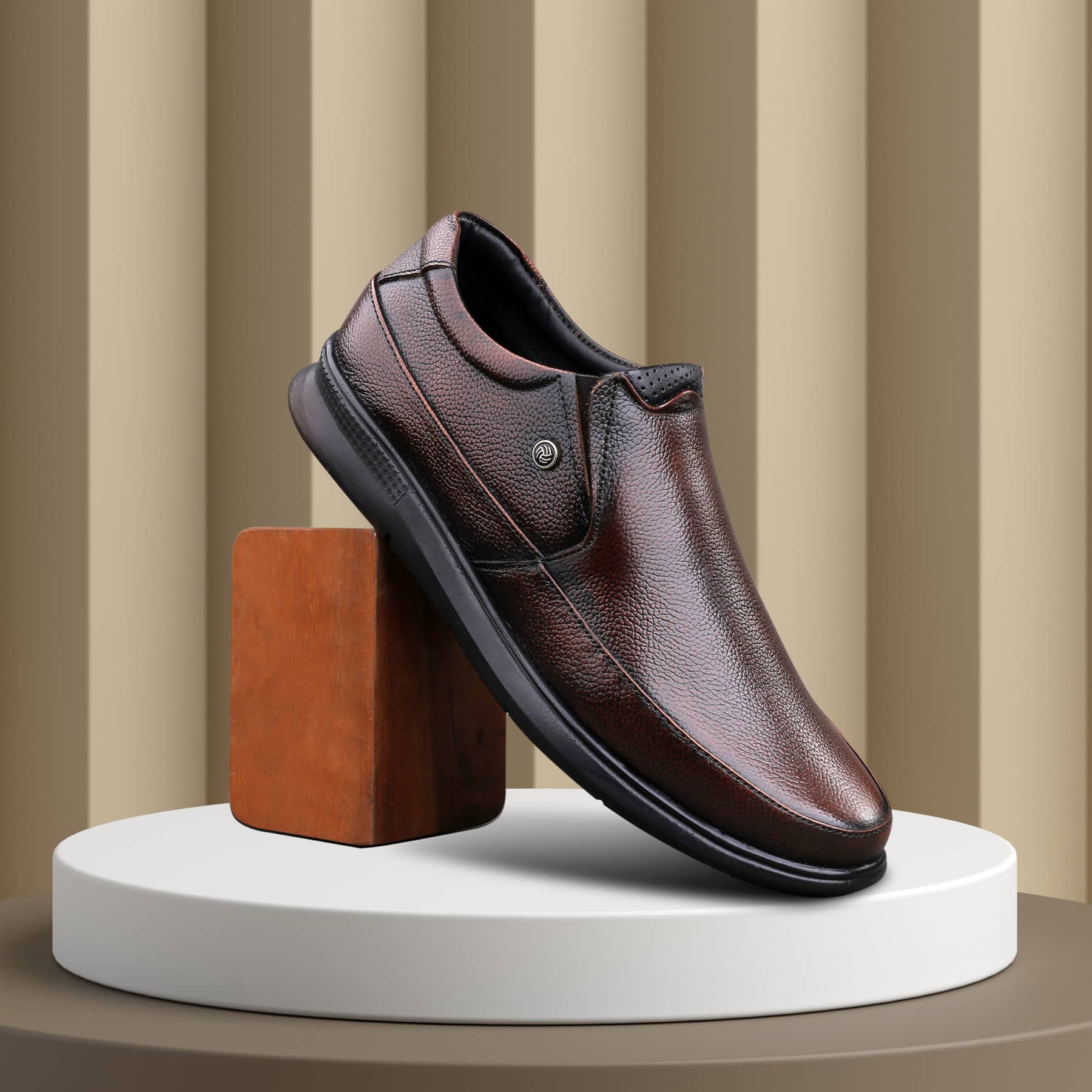 Bacca Bucci Leather Office Slip-ons Formal Shoes | UK- 06 to 14 - Image 10