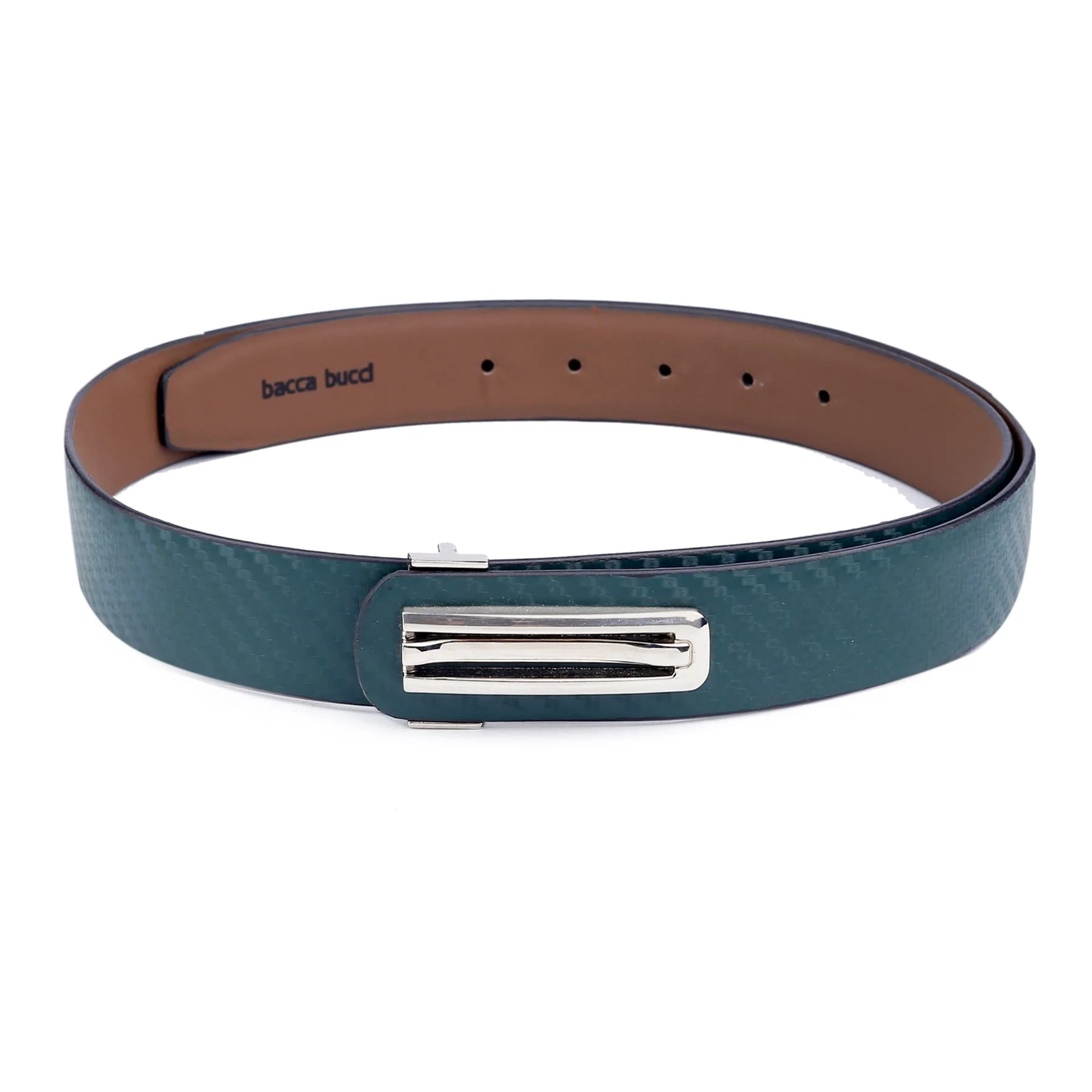 Bacca Bucci Men Belt with 3D texture and Nickle free Pin buckle - Image 3
