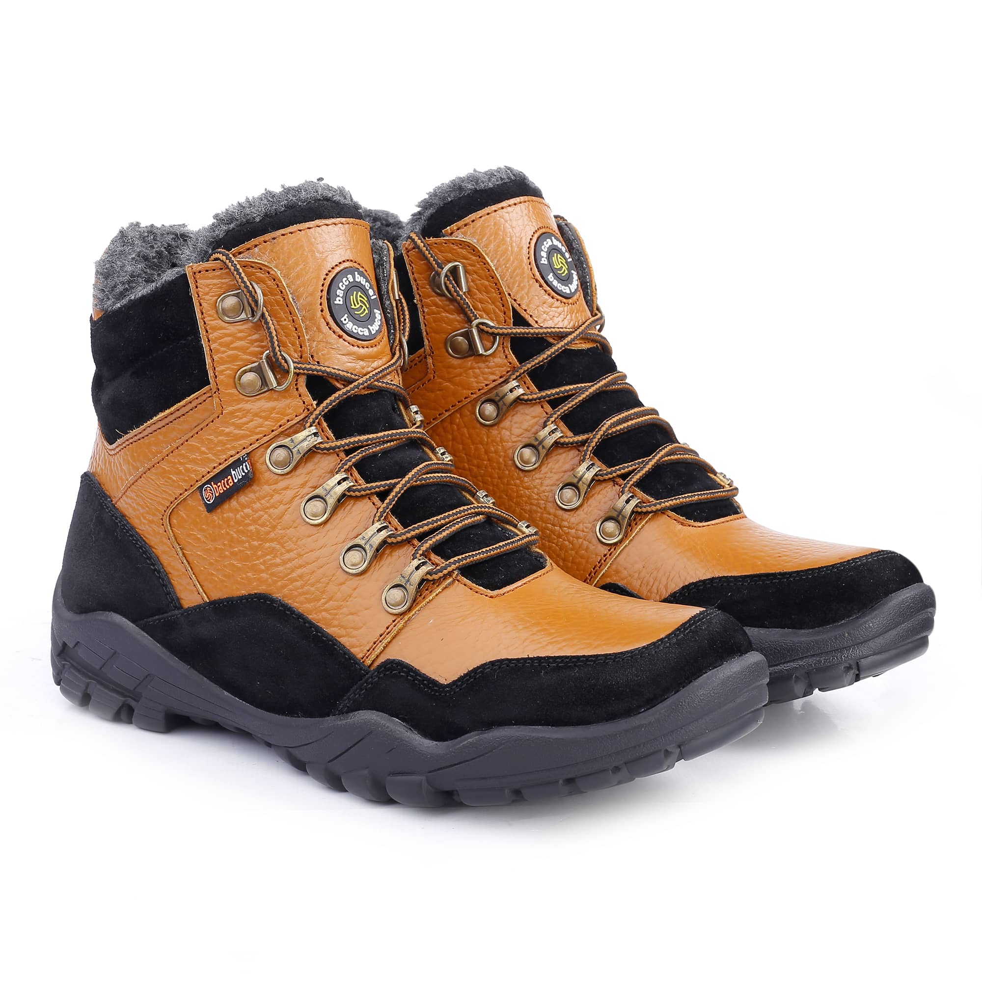 Bacca Bucci Genuine leather Grain Boots with Fur - Image 5