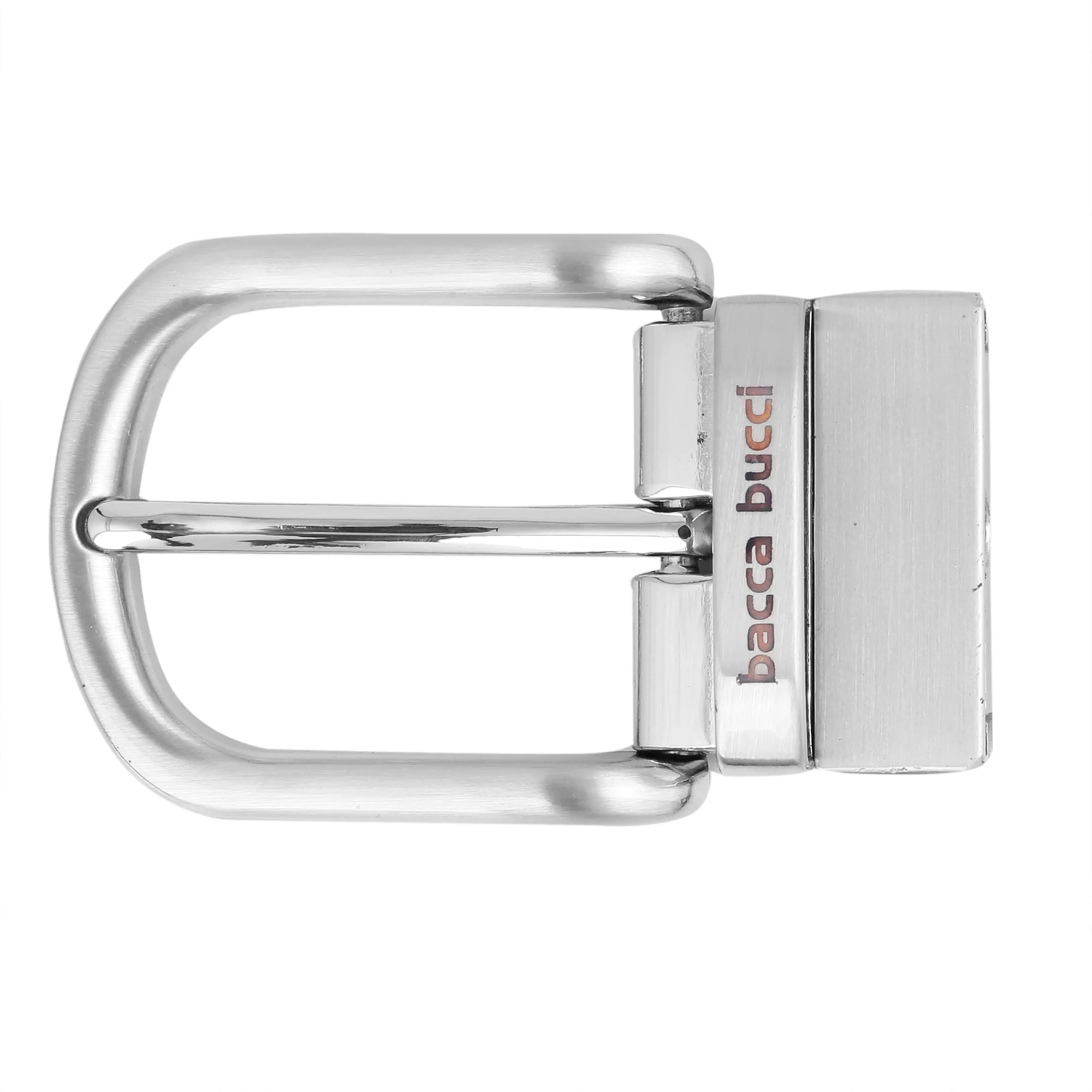 Bacca Bucci 35  MM  Nickle  free  Reversible Clamp Belt Buckle with Branding - Image 3