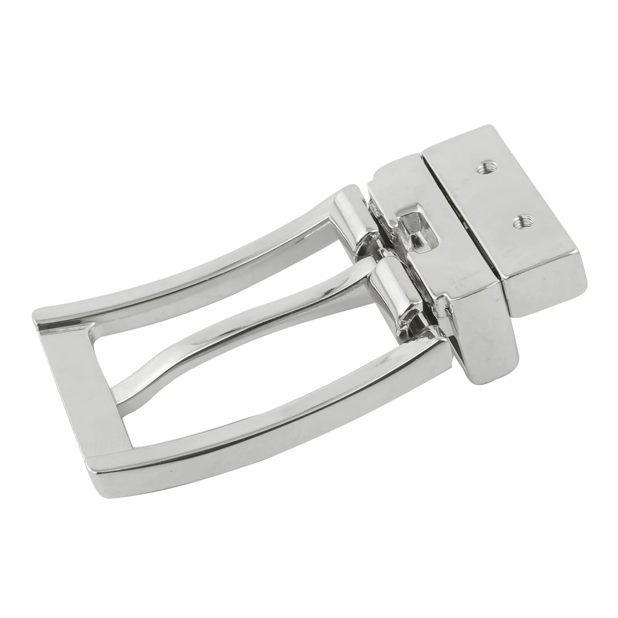 Bacca Bucci Men's 35MM  Nickle-Free Reversible Clamp Belt Buckle with Branding - Image 4