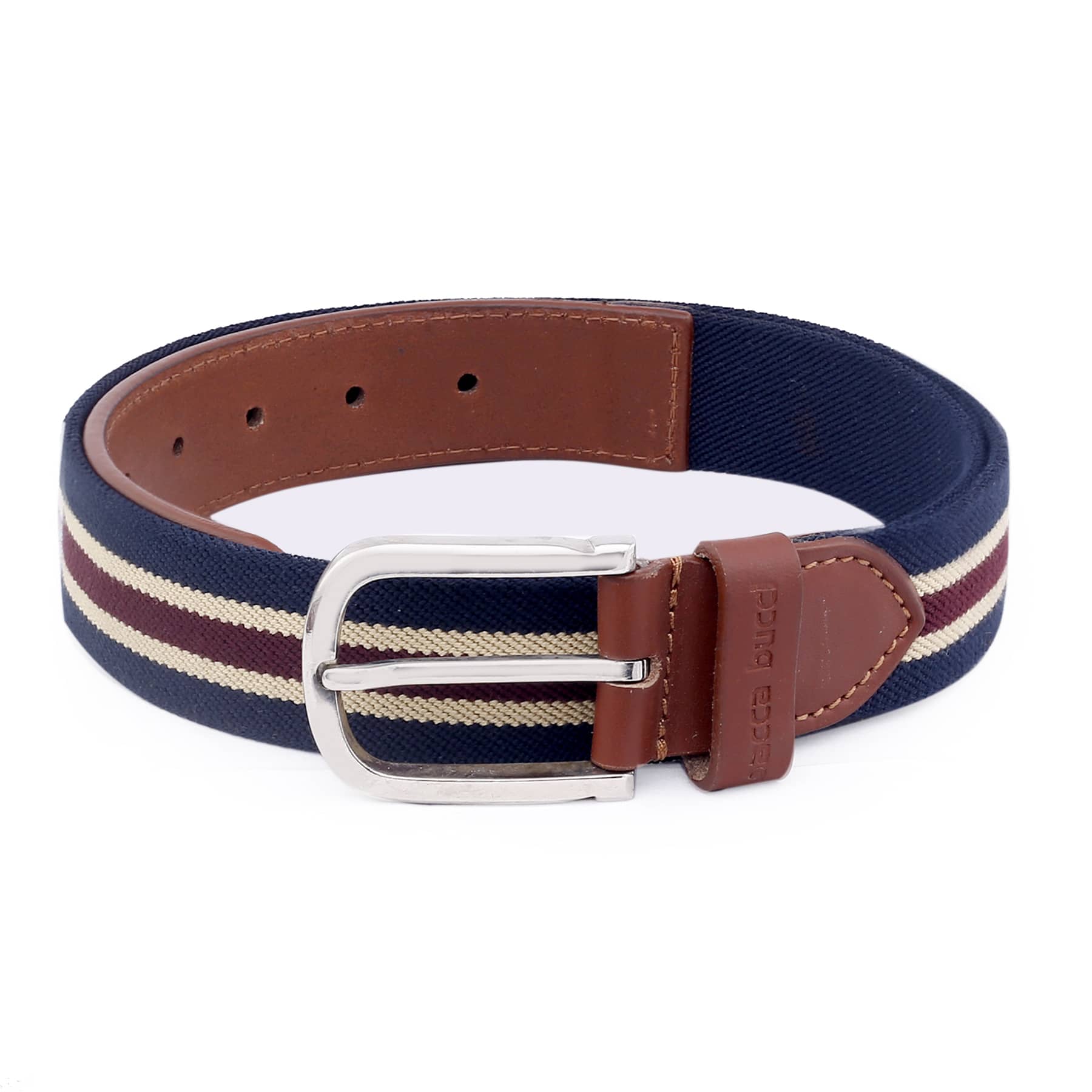 Bacca Bucci Mens Comfort Stretch Casual Fabric Belts - Image 3