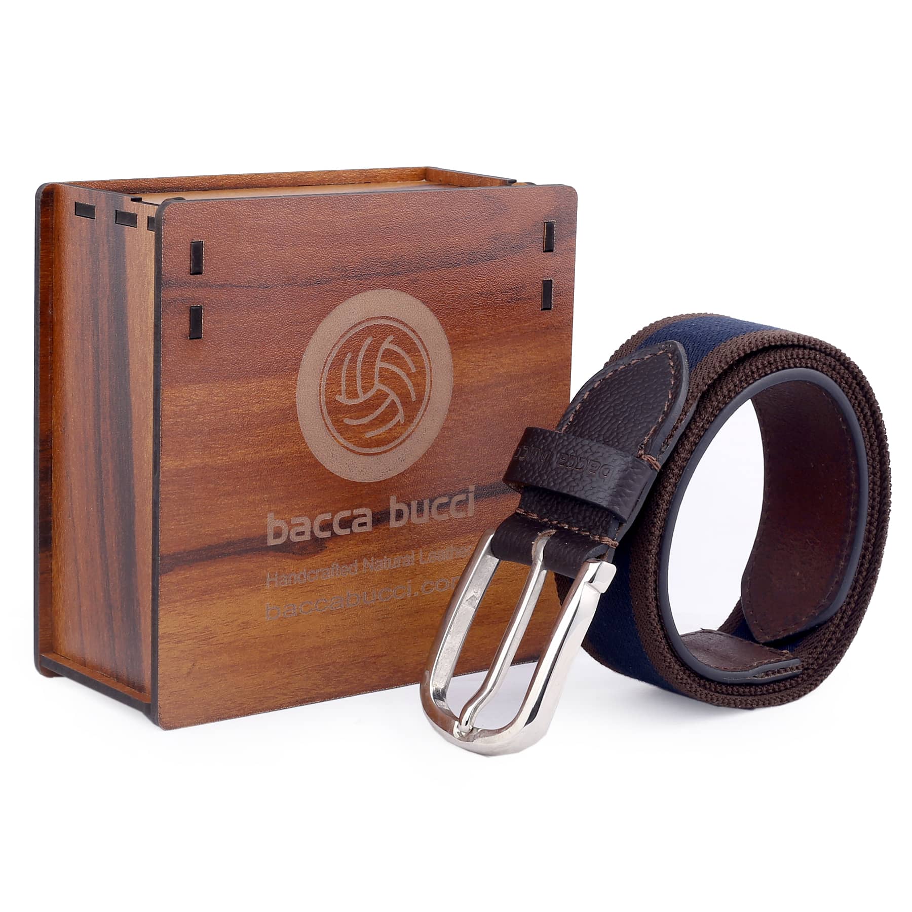Bacca Bucci Men's Comfort Stretch Casual Fabric-Belts - Image 6