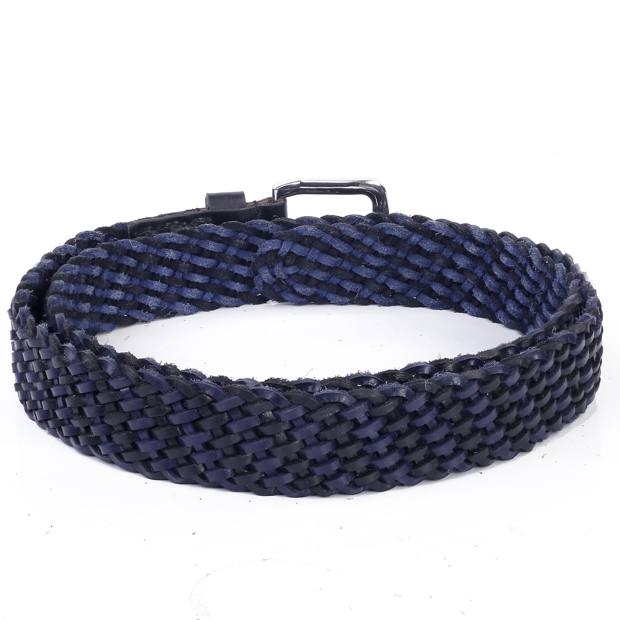 Bacca Bucci Men's Genuine Handmade Braided Leather Belt - Image 5