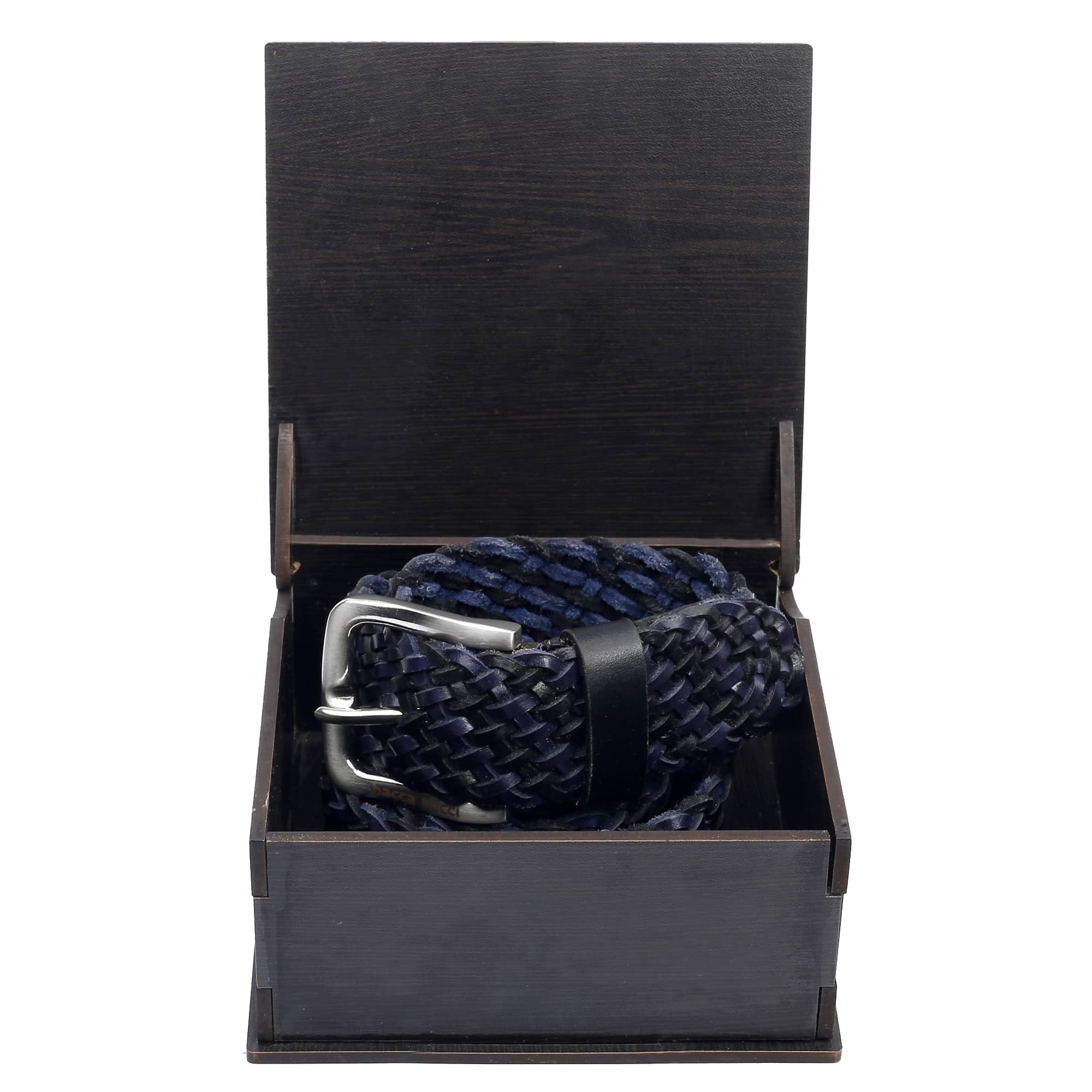 Bacca Bucci Men's Genuine Handmade Braided Leather Belt - Image 7