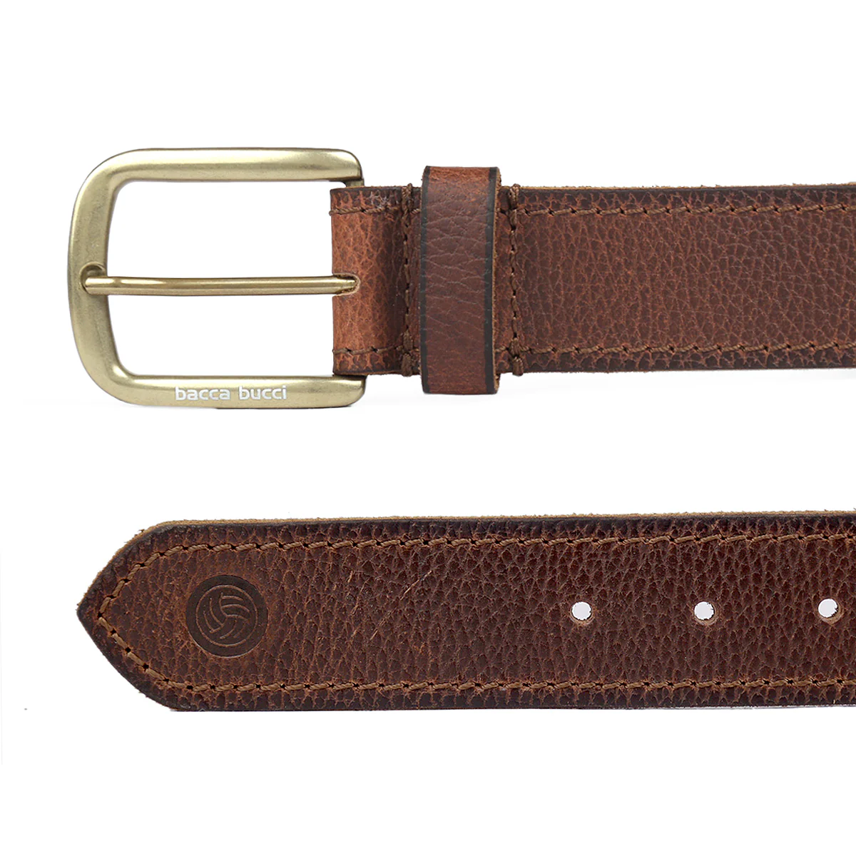 Bacca Bucci Men's Genuine Leather Jeans Belt - Image 5