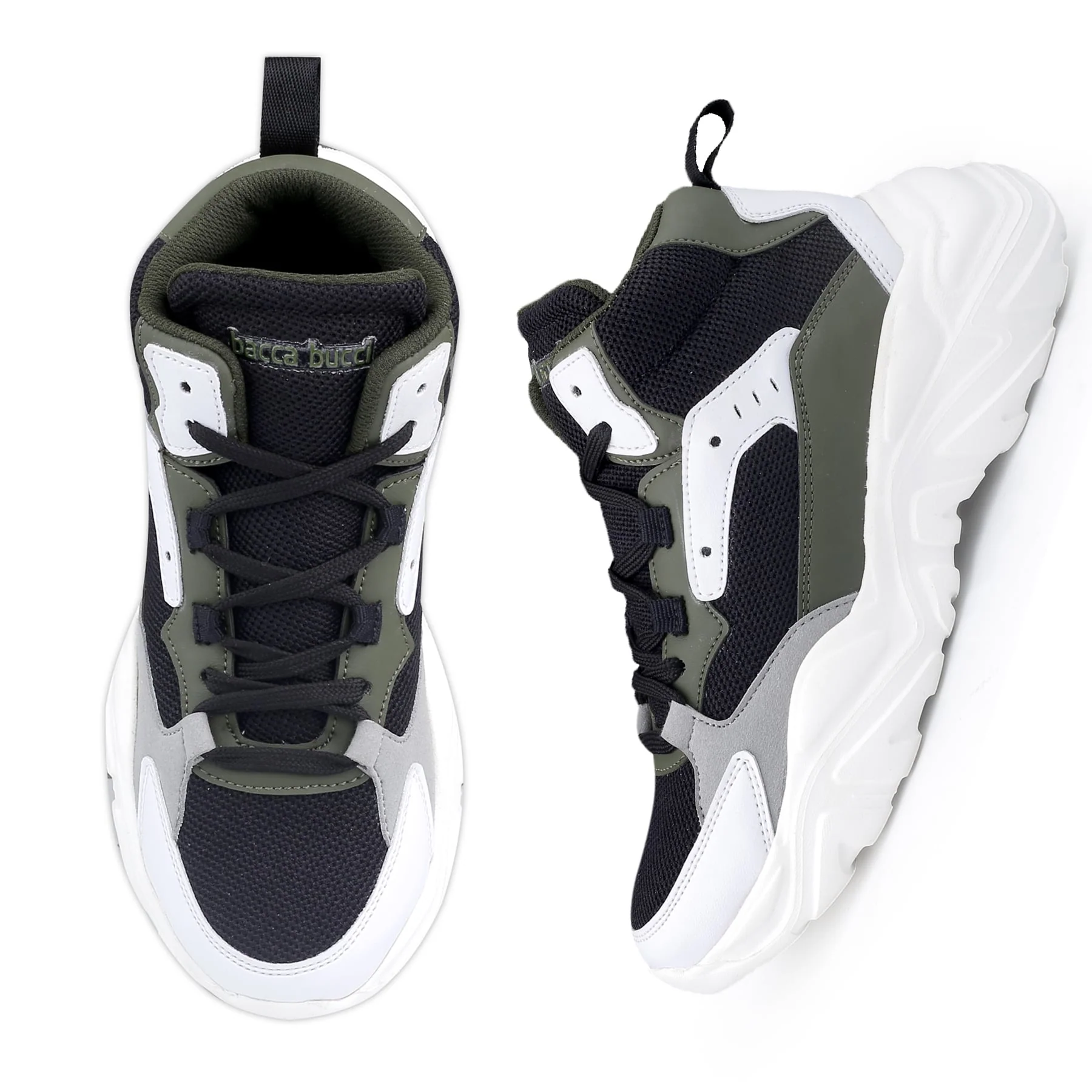 Bacca Bucci NYRA Mid-top Platform Fashion Sneakers For Women | StreetWear Chunky Sneakers - Image 6