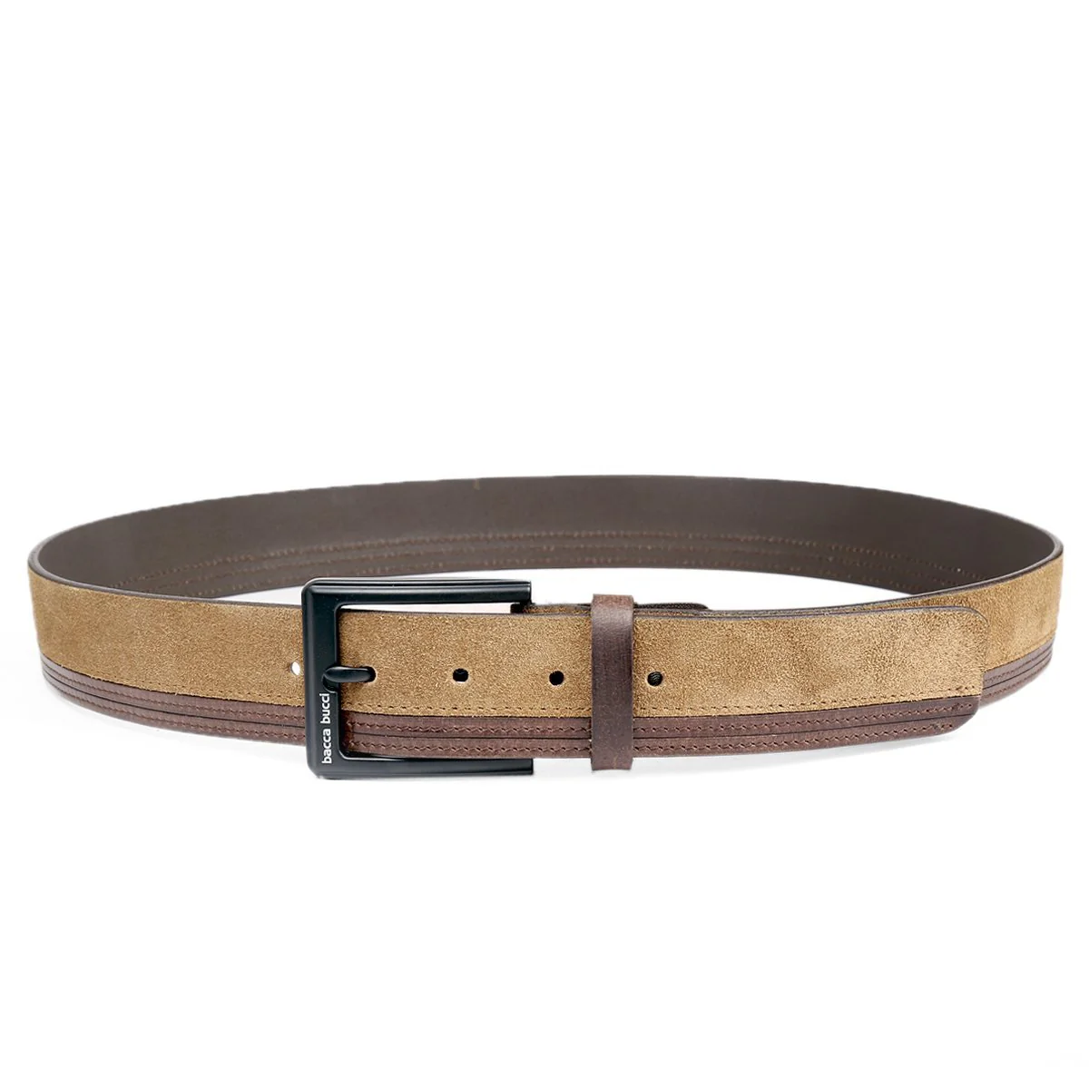 Bacca Bucci dress Belt full Leather & Suede Belt with nickle free Buckle - Image 4