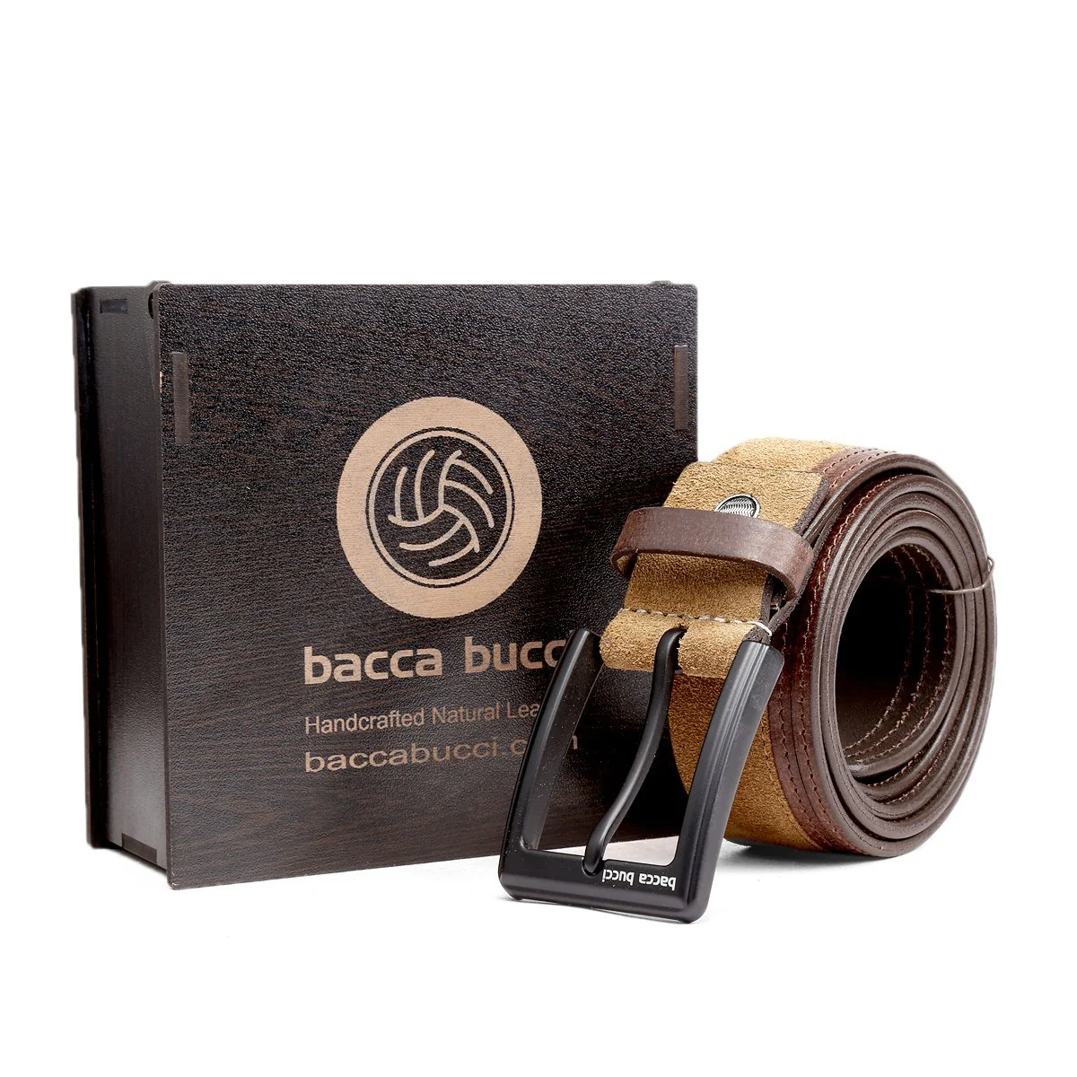 Bacca Bucci dress Belt full Leather & Suede Belt with nickle free Buckle - Image 6