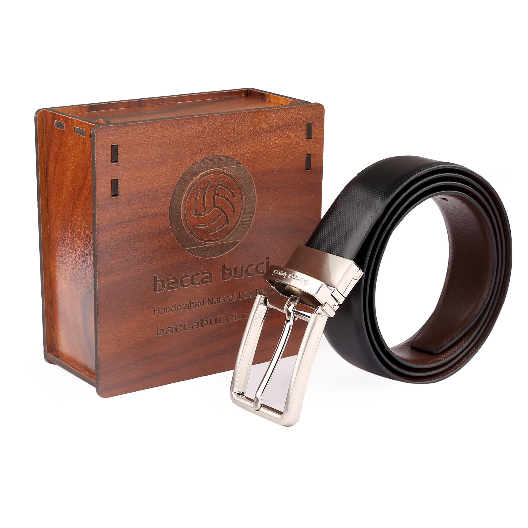 Bacca Bucci Auto reversible dress belt with Genuine Leather - Image 5