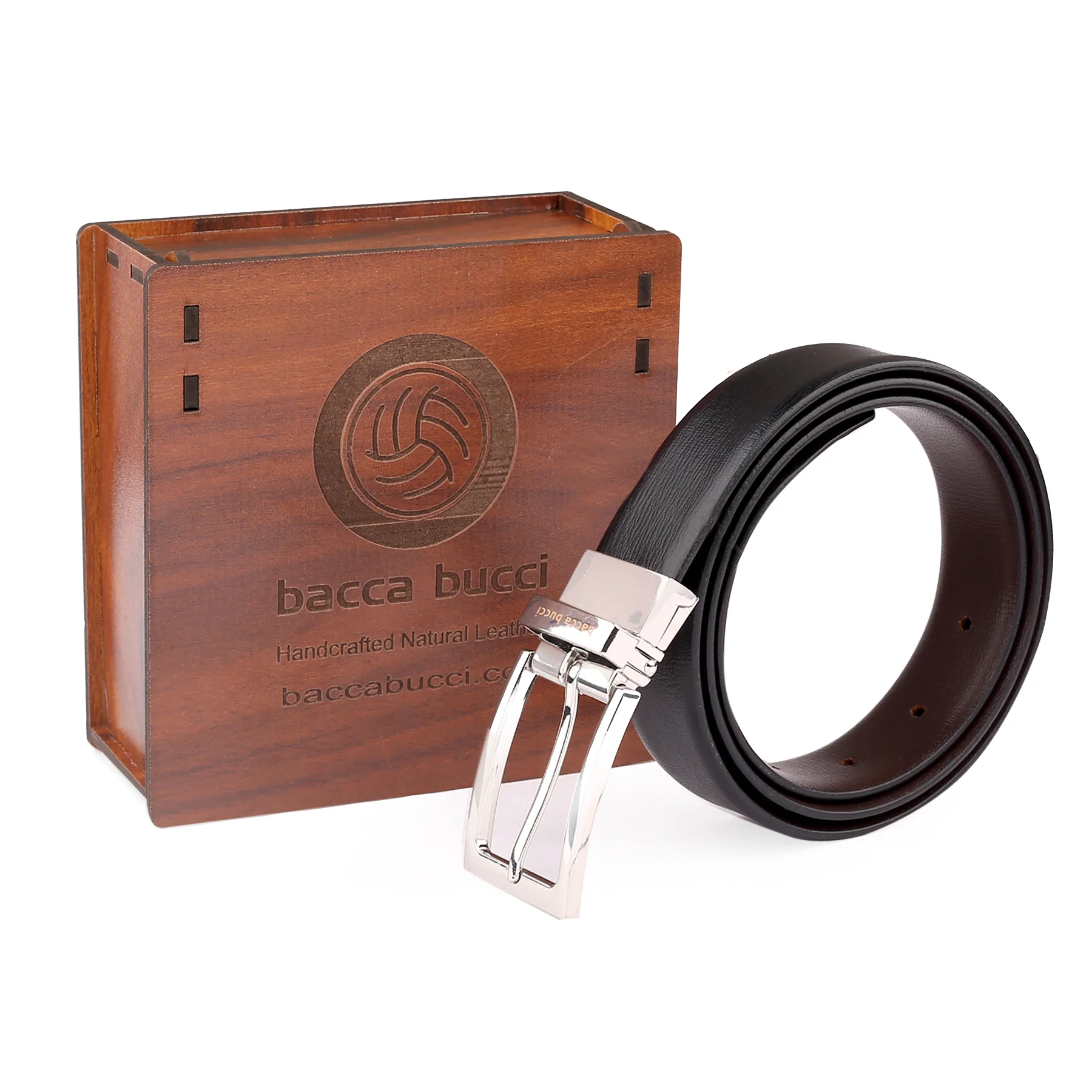 Bacca Bucci Auto reversible dress belt with Genuine Leather - Image 4