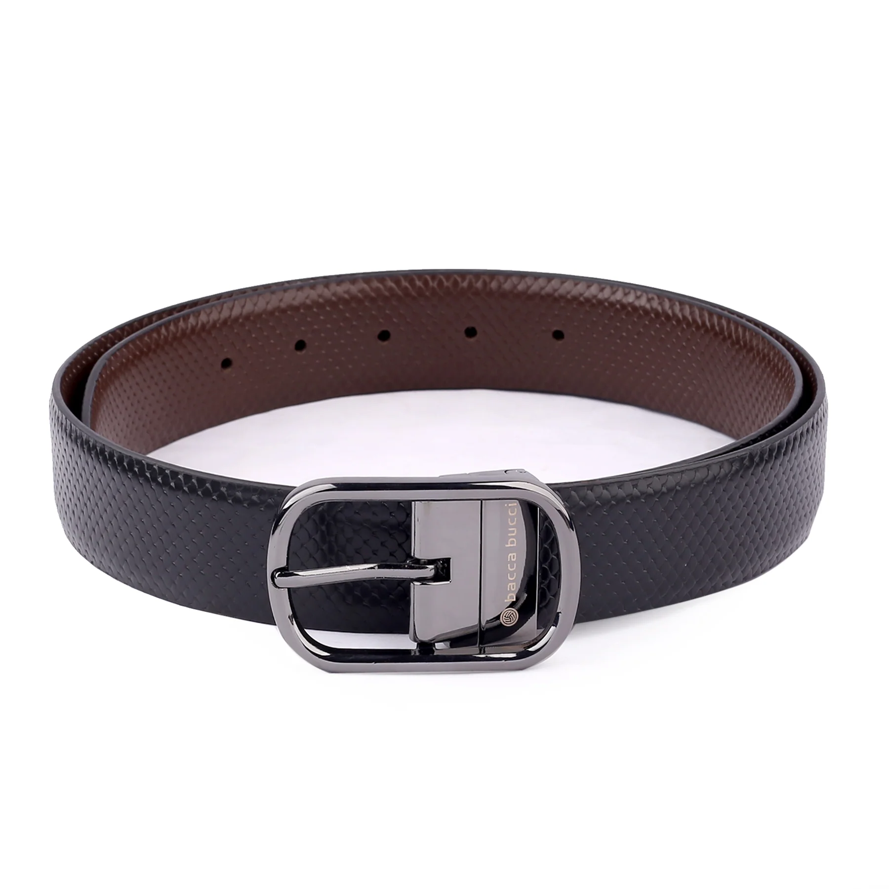 Bacca Bucci Auto reversible dress belt with Genuine Leather - Image 4