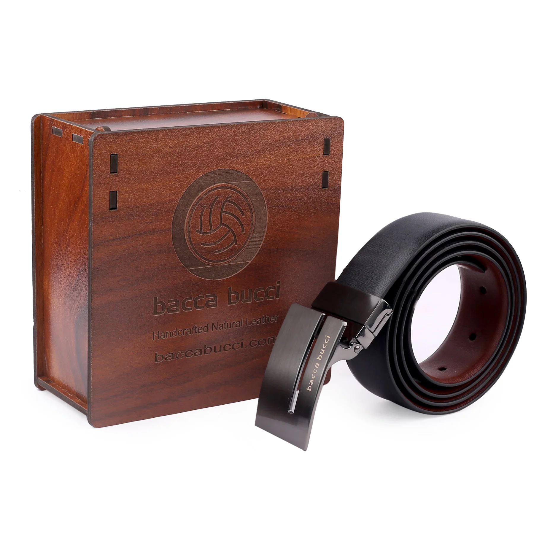 Bacca Bucci Auto reversible dress belt with Genuine Leather - Image 6
