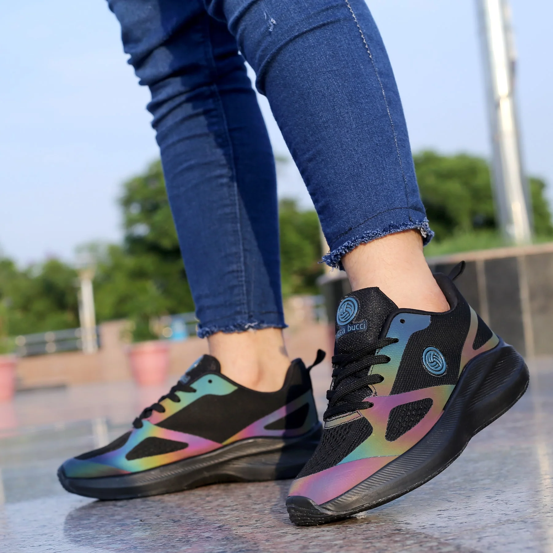 Bacca Bucci RAINBOW Women All-Day wear Joggers Running Walking Gym Training Shoes - Image 4