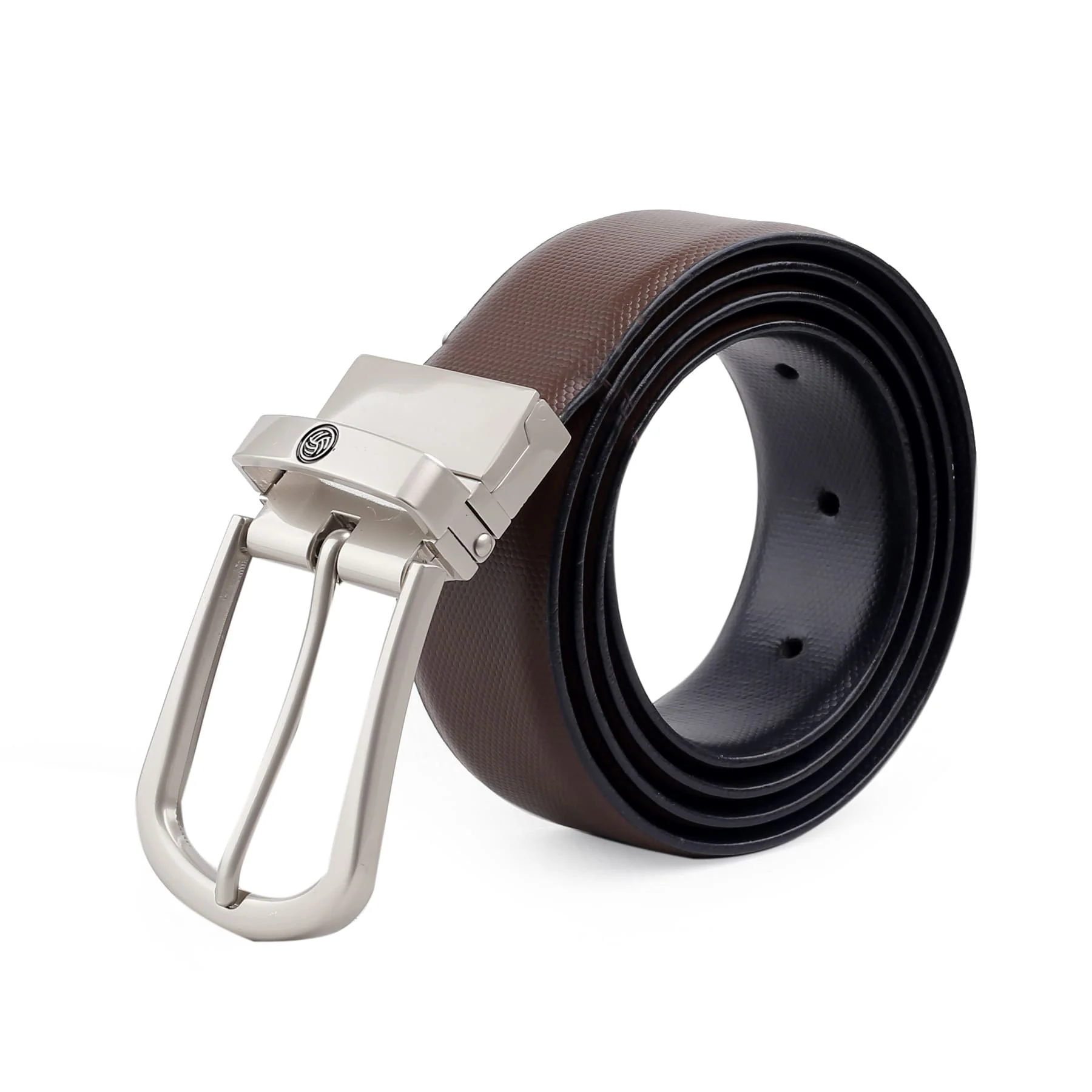 Bacca Bucci Reversible Genuine Leather Formal Dress Belts - Image 3