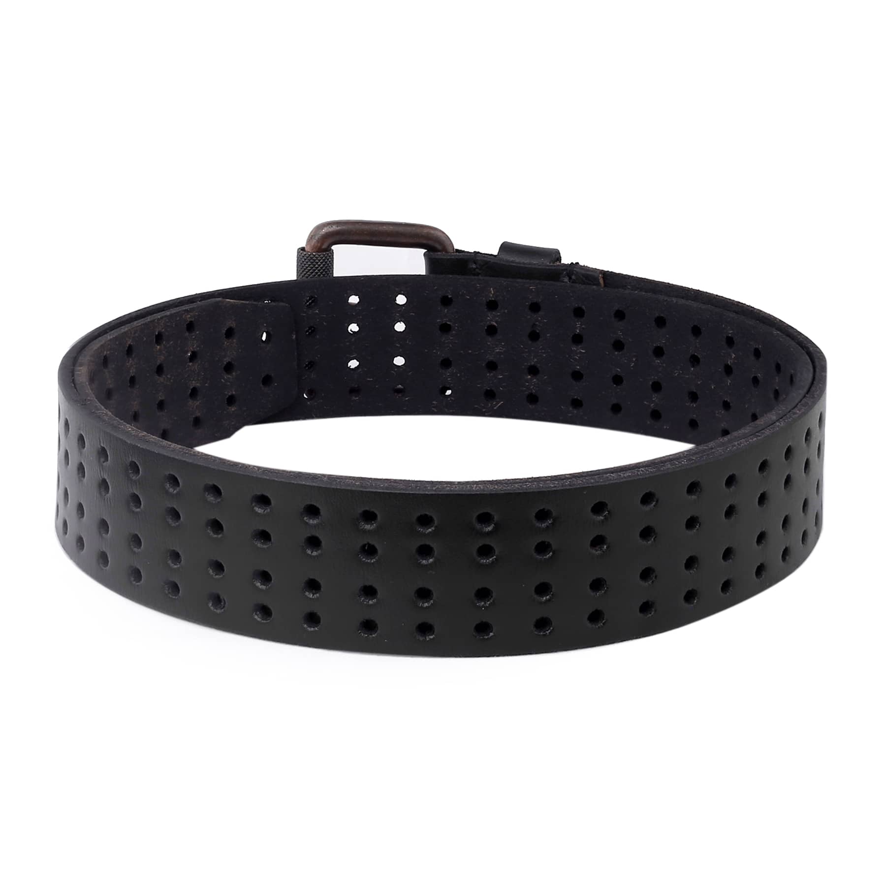 Bacca Bucci Single Roller Vintage One-Piece 100% Full Leather Jeans Belt for men - Image 5