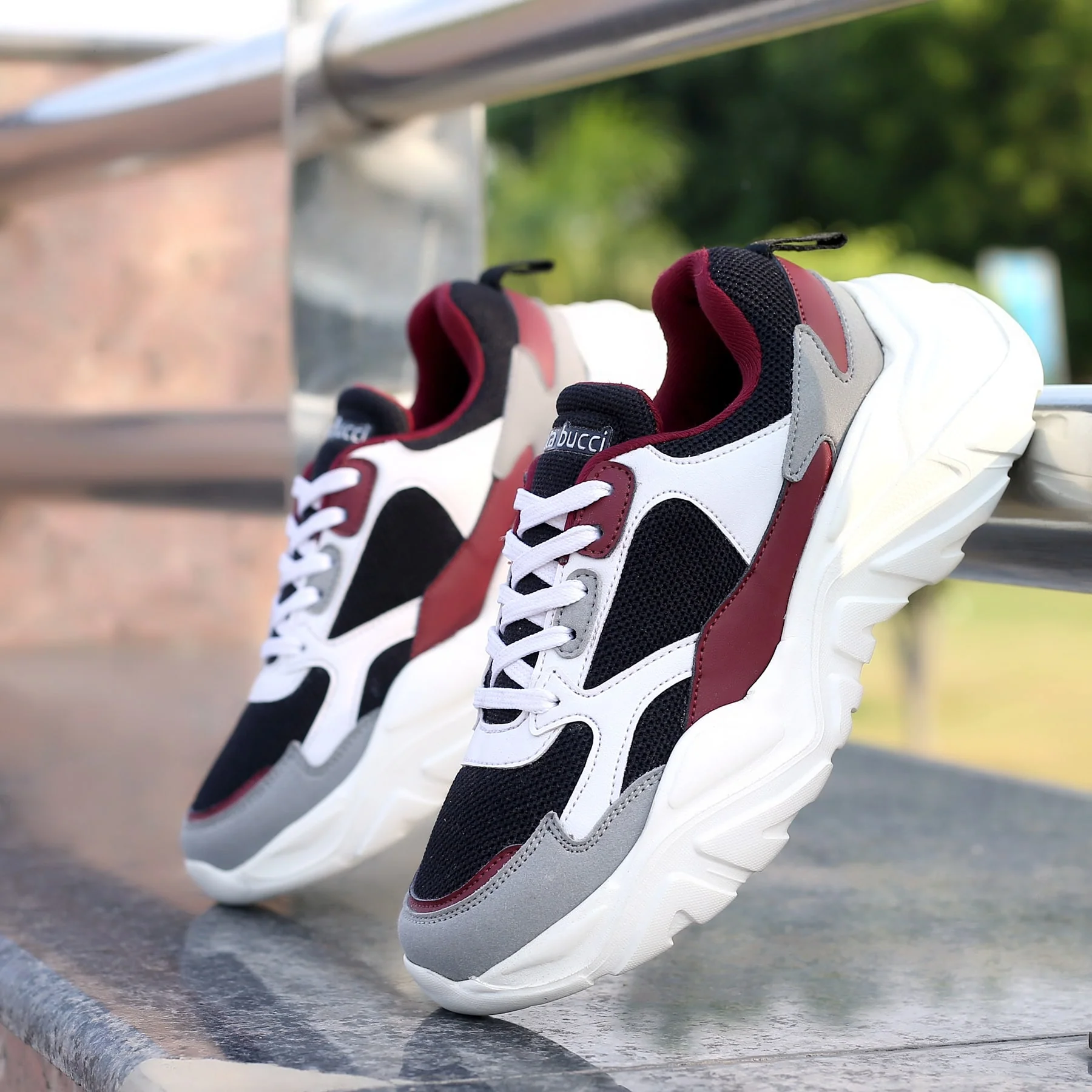 Bacca Bucci SPARK Low-top Platform ColorBlock Fashion Sneakers For Women | StreetWear Chunky Sneakers - Image 10