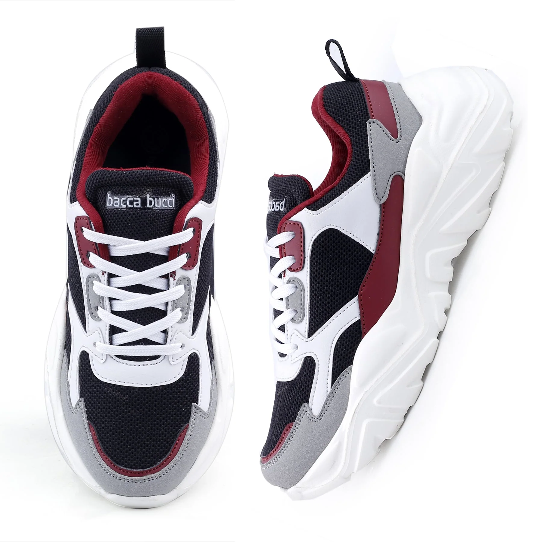 Bacca Bucci SPARK Low-top Platform ColorBlock Fashion Sneakers For Women | StreetWear Chunky Sneakers - Image 6