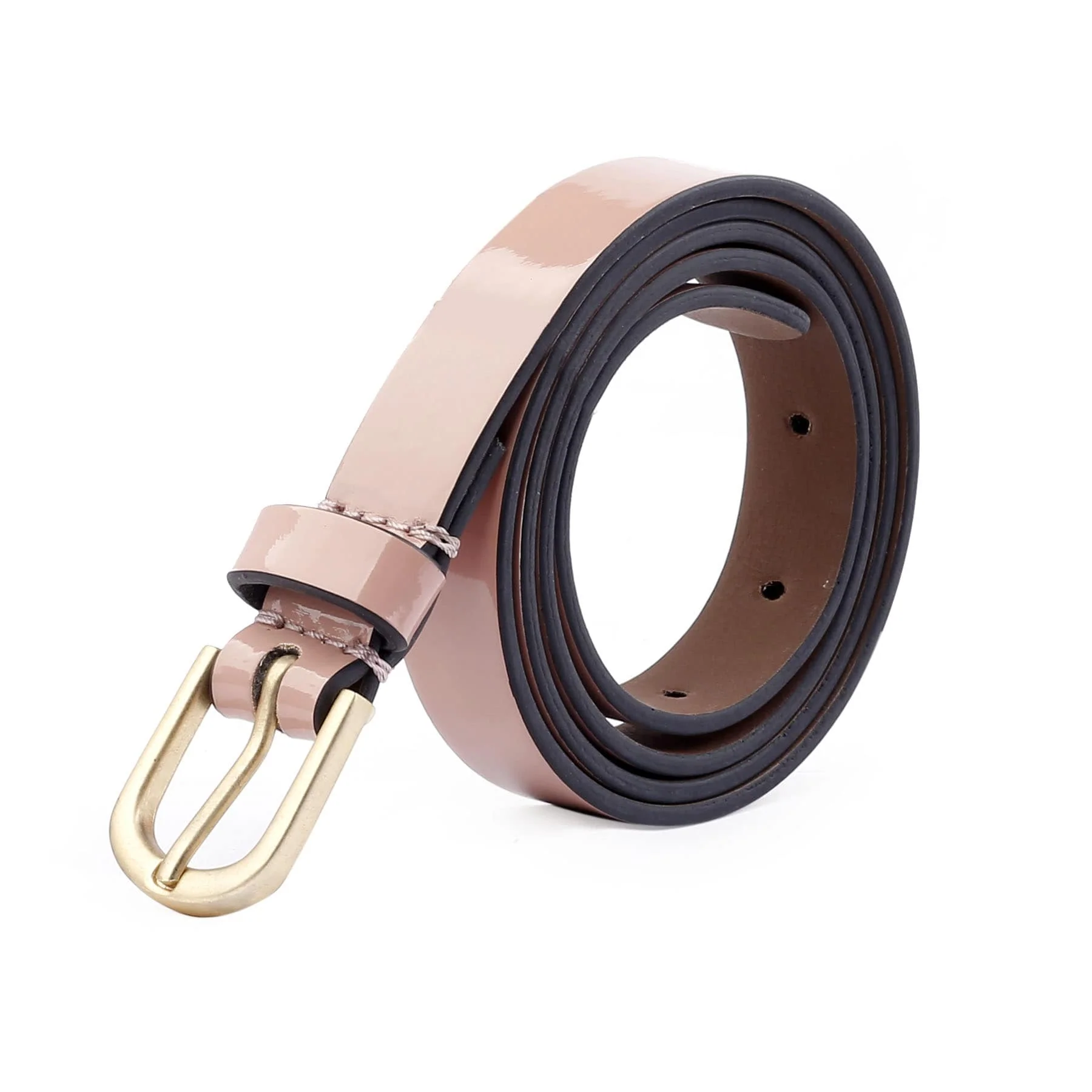 Bacca Bucci STRIATO Slim Belt— Glossy Finish Elegance for Versatile Styling- 18 MM - Image 2