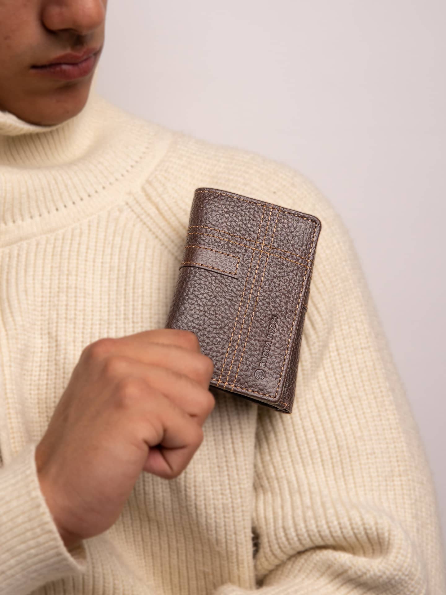 Bacca Bucci Trifold Leather Wallet for Teens & Gen Z - Image 8