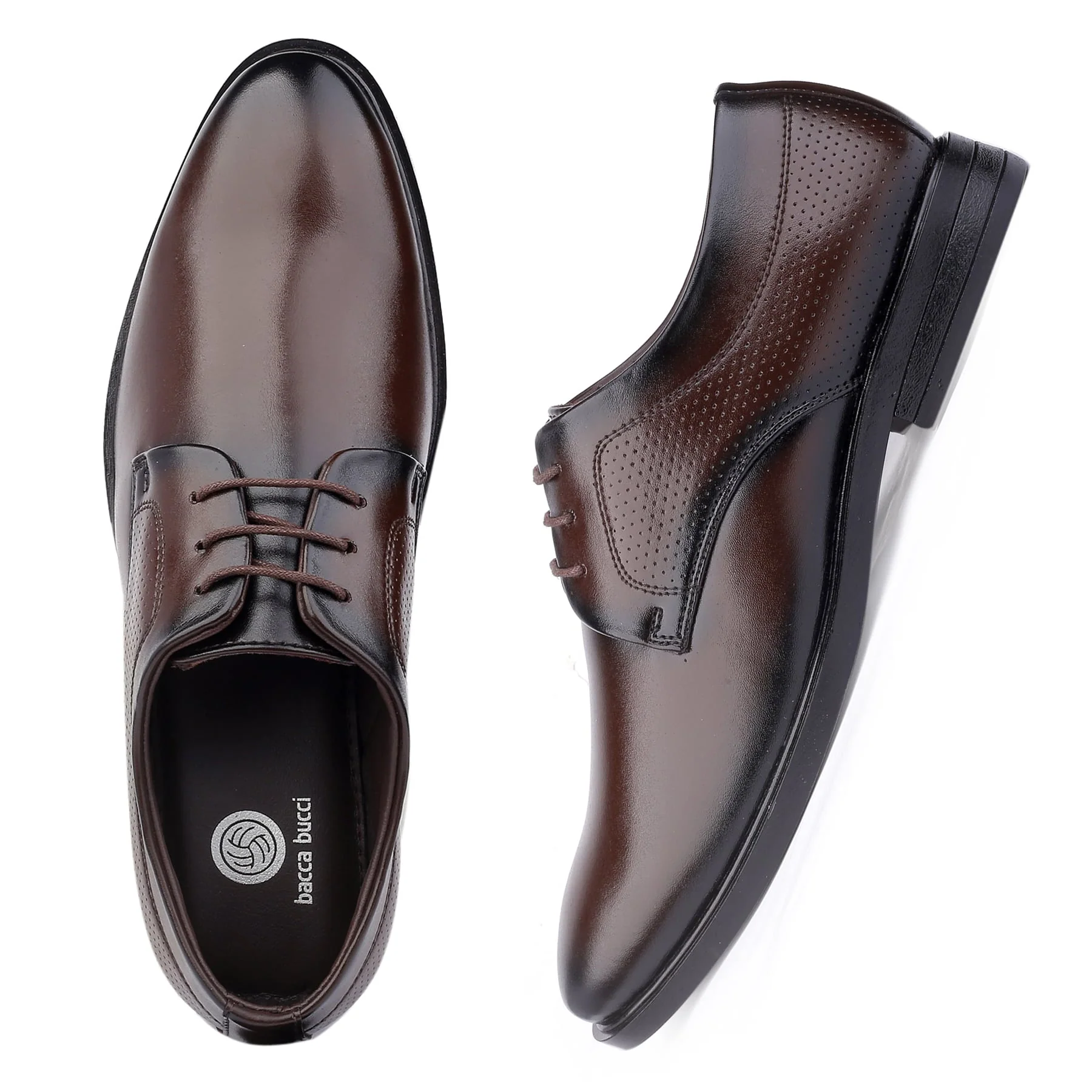 Bacca Bucci VANCOUVER Formal Shoes with Superior Comfort |  All Day Wear Office Or Party Lace-up Shoes - Image 6