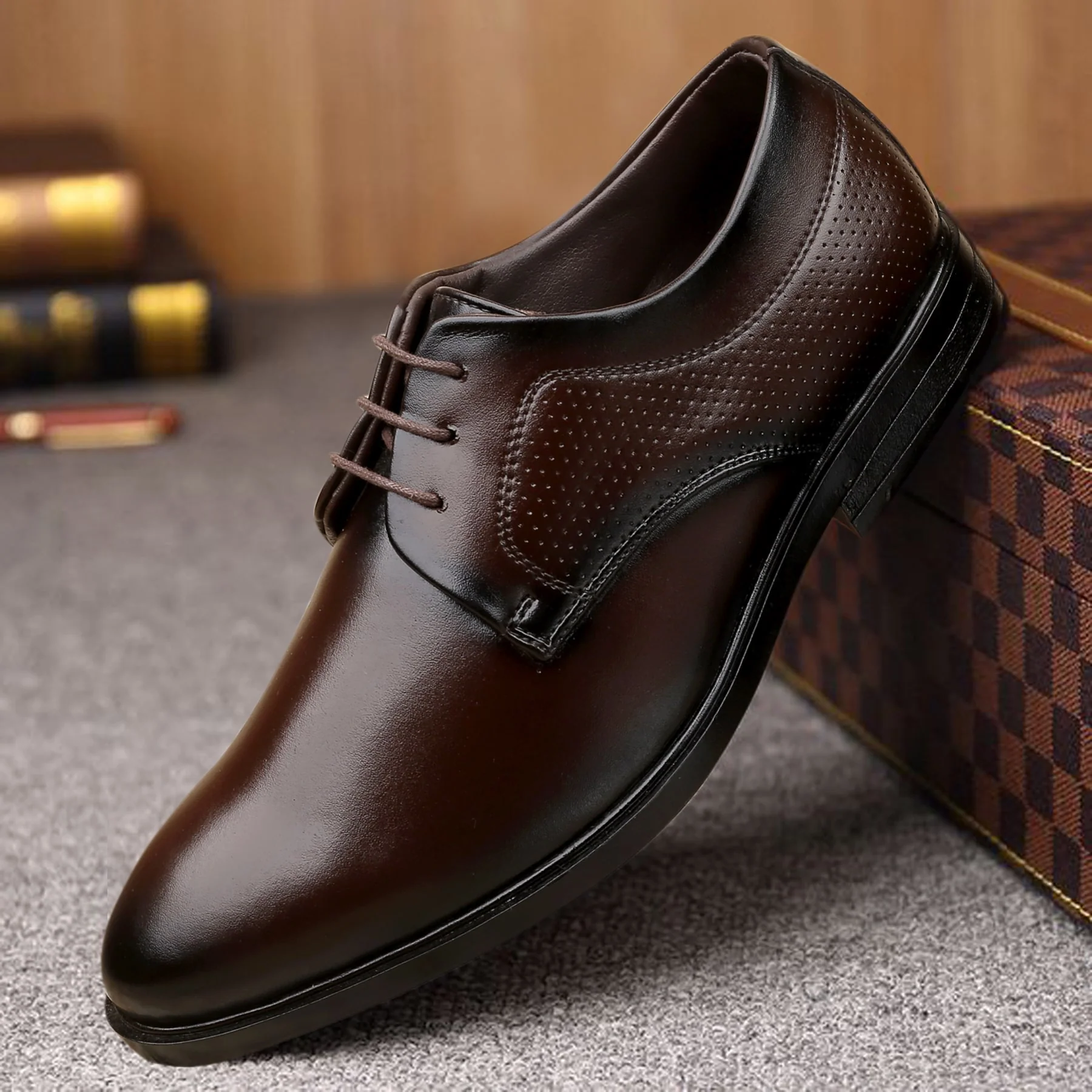 Bacca Bucci VANCOUVER Formal Shoes with Superior Comfort |  All Day Wear Office Or Party Lace-up Shoes - Image 9