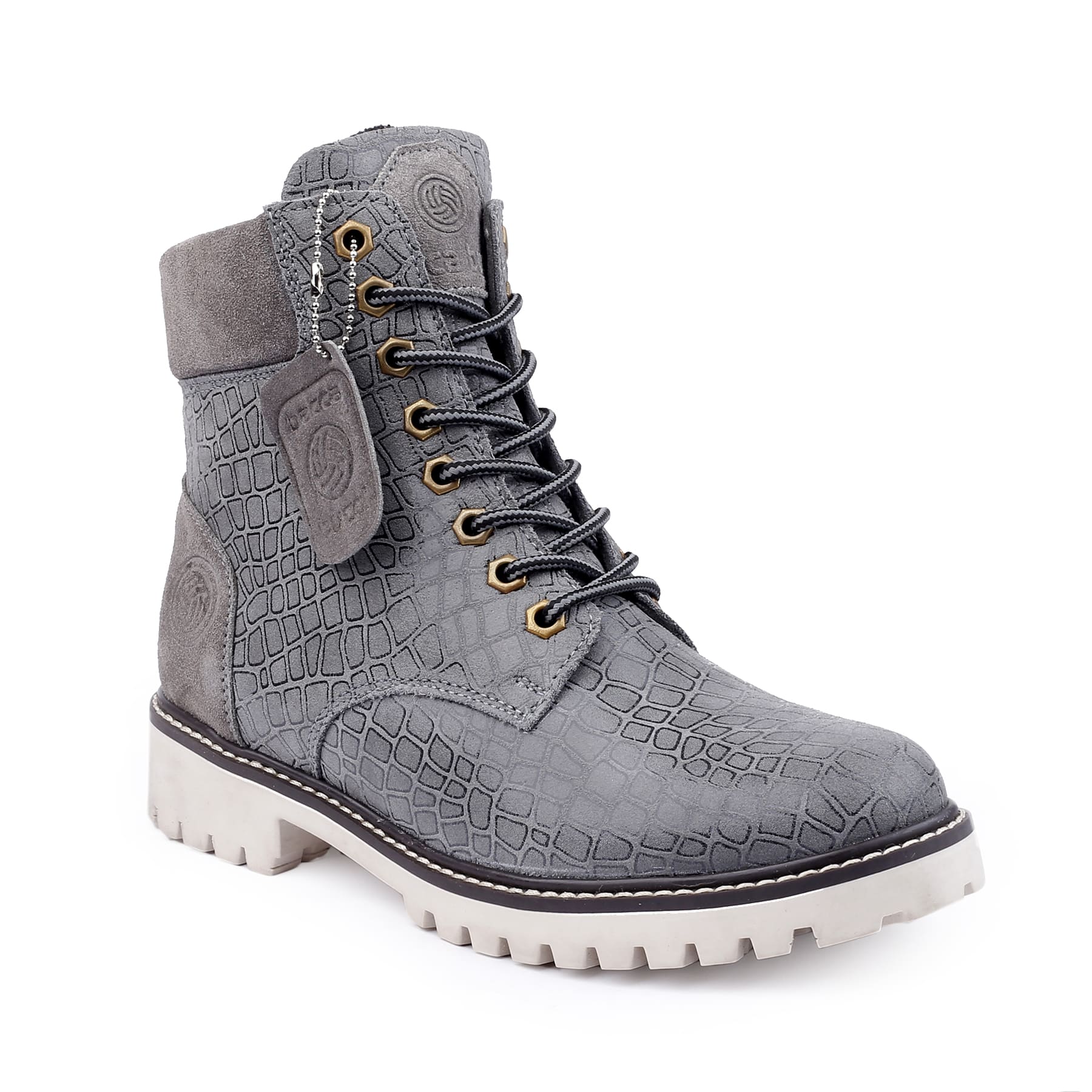 Bacca Bucci WOMEN Genuine-Leather High-Ankle Chukka Boots | Model Name: VIENNA - Image 12