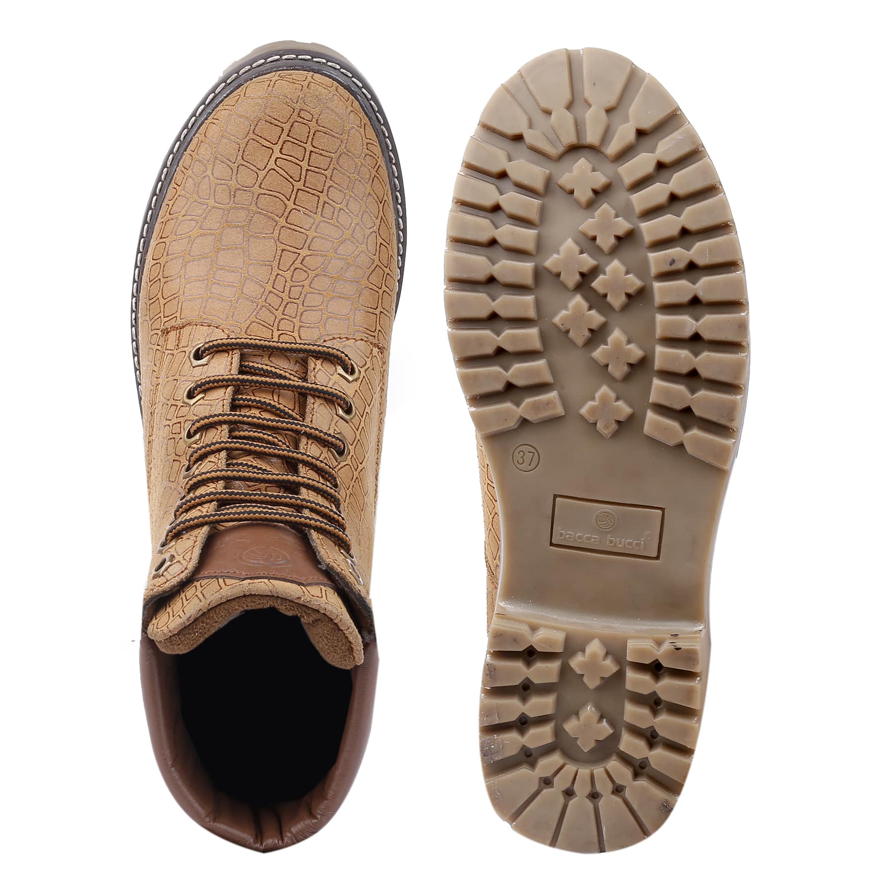 Bacca Bucci WOMEN Genuine-Leather High-Ankle Chukka Boots | Model Name: VIENNA - Image 7