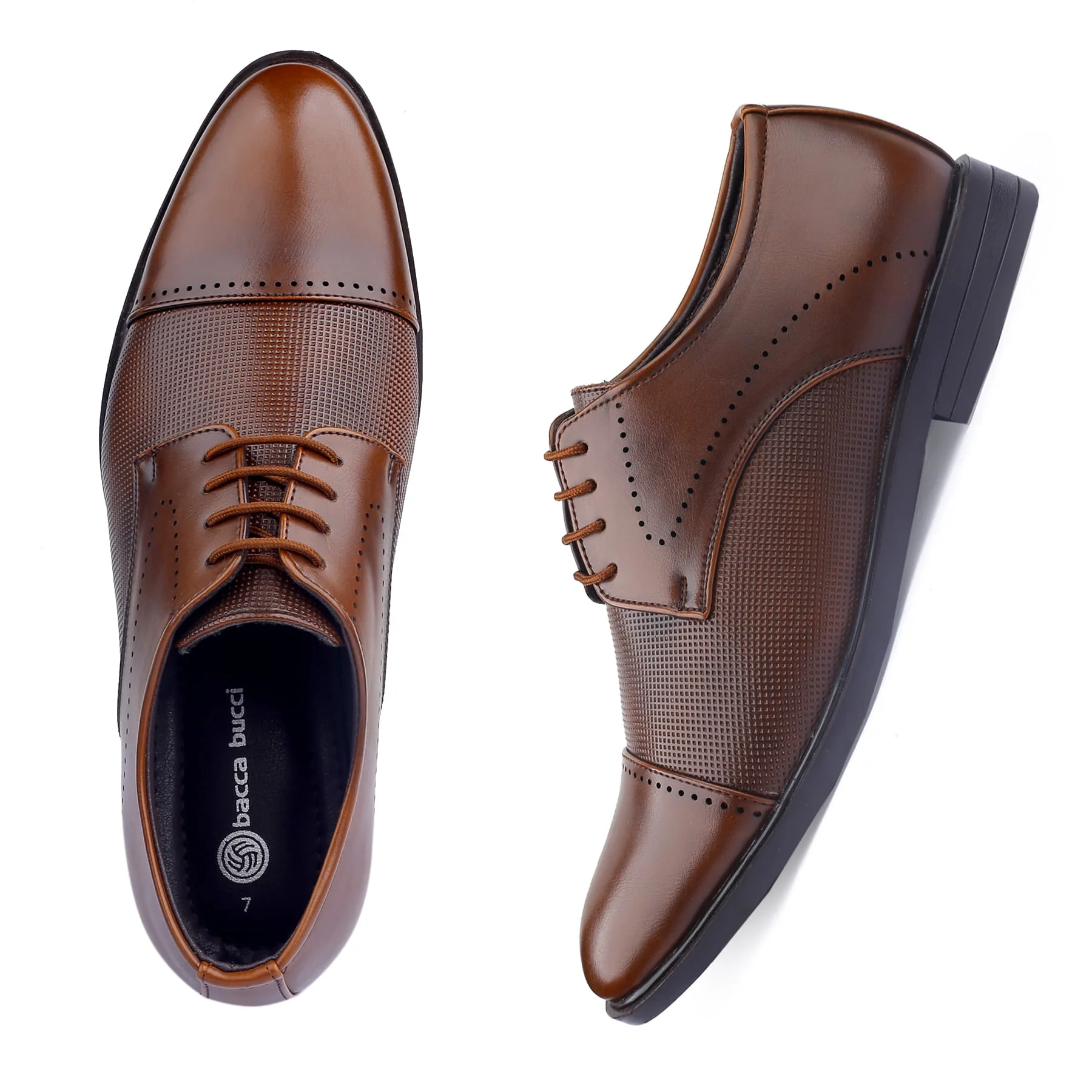 Bacca Bucci WINDSOR Formal Shoes with Superior Comfort | All Day Wear Office Or Party Lace-up Shoes - Image 6