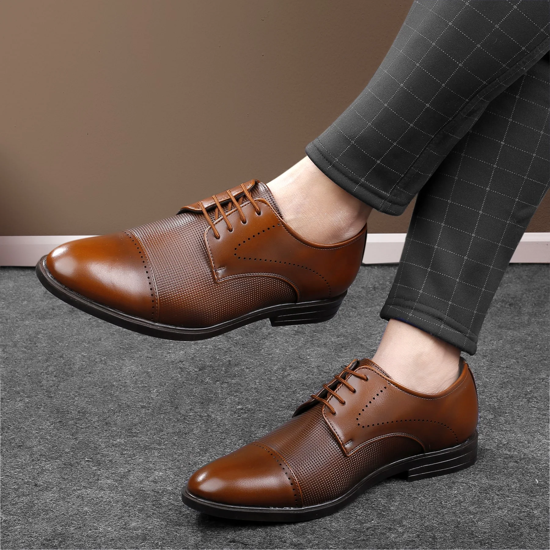 Bacca Bucci WINDSOR Formal Shoes with Superior Comfort | All Day Wear Office Or Party Lace-up Shoes - Image 9