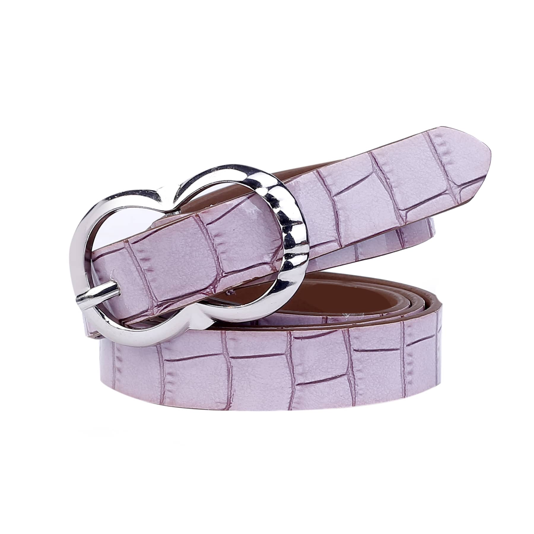 Bacca Bucci Women Leather Belts with Imported Nickle Free Buckle | Width : 20 MM | Croco Luster Belt - Image 13