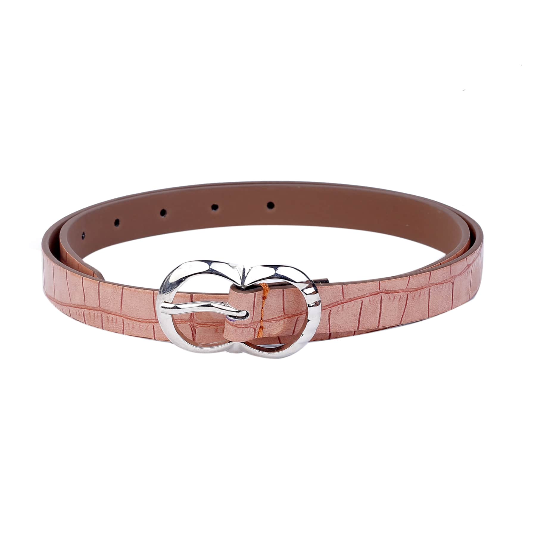 Bacca Bucci Women Leather Belts with Imported Nickle Free Buckle | Width : 20 MM | Croco Luster Belt - Image 23