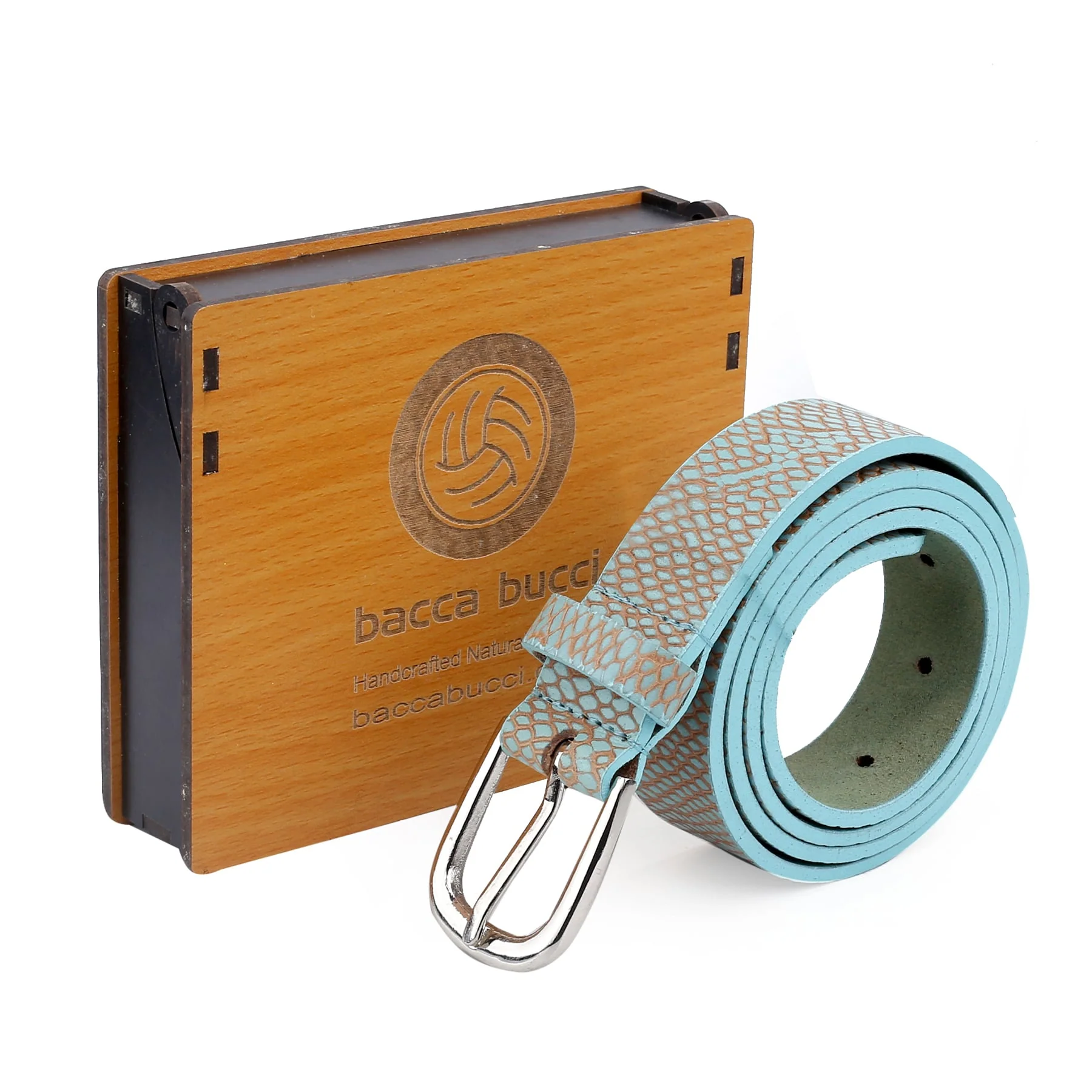 Bacca Bucci Women Genuine Leather Belts with Imported Nickle Free Buckle | Width : 28 MM | Two tone Finish Belt - Image 14