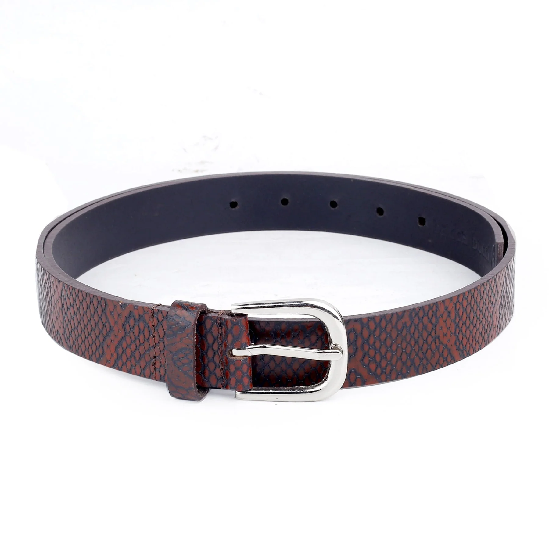 Bacca Bucci Women Genuine Leather Belts with Imported Nickle Free Buckle | Width : 28 MM | Two tone Finish Belt - Image 18