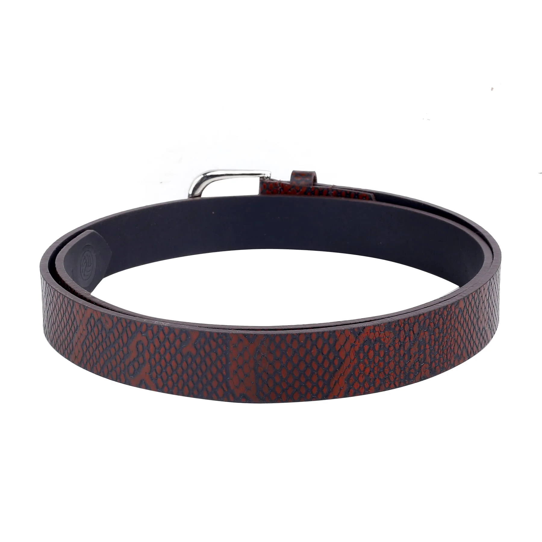 Bacca Bucci Women Genuine Leather Belts with Imported Nickle Free Buckle | Width : 28 MM | Two tone Finish Belt - Image 20