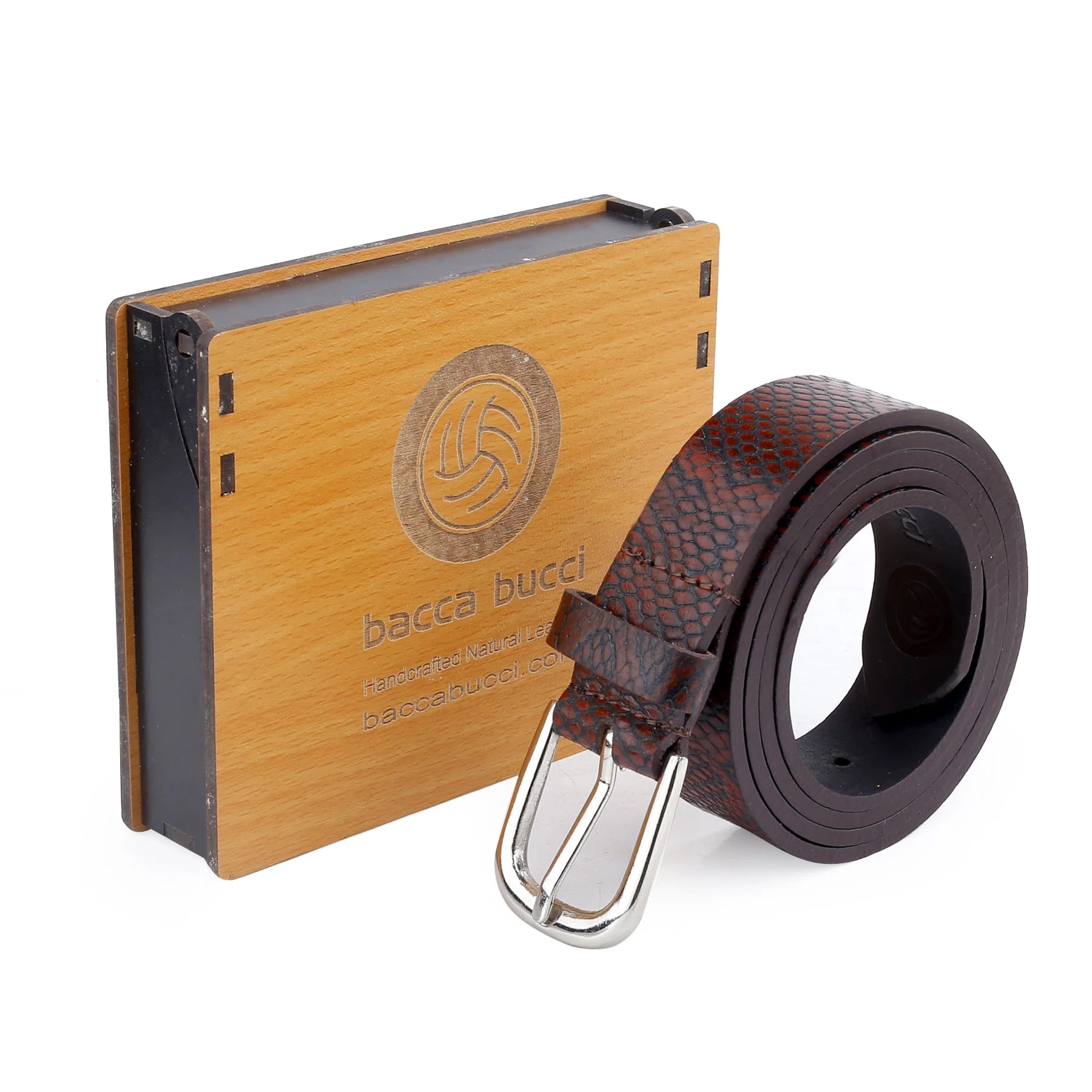 Bacca Bucci Women Genuine Leather Belts with Imported Nickle Free Buckle | Width : 28 MM | Two tone Finish Belt - Image 14