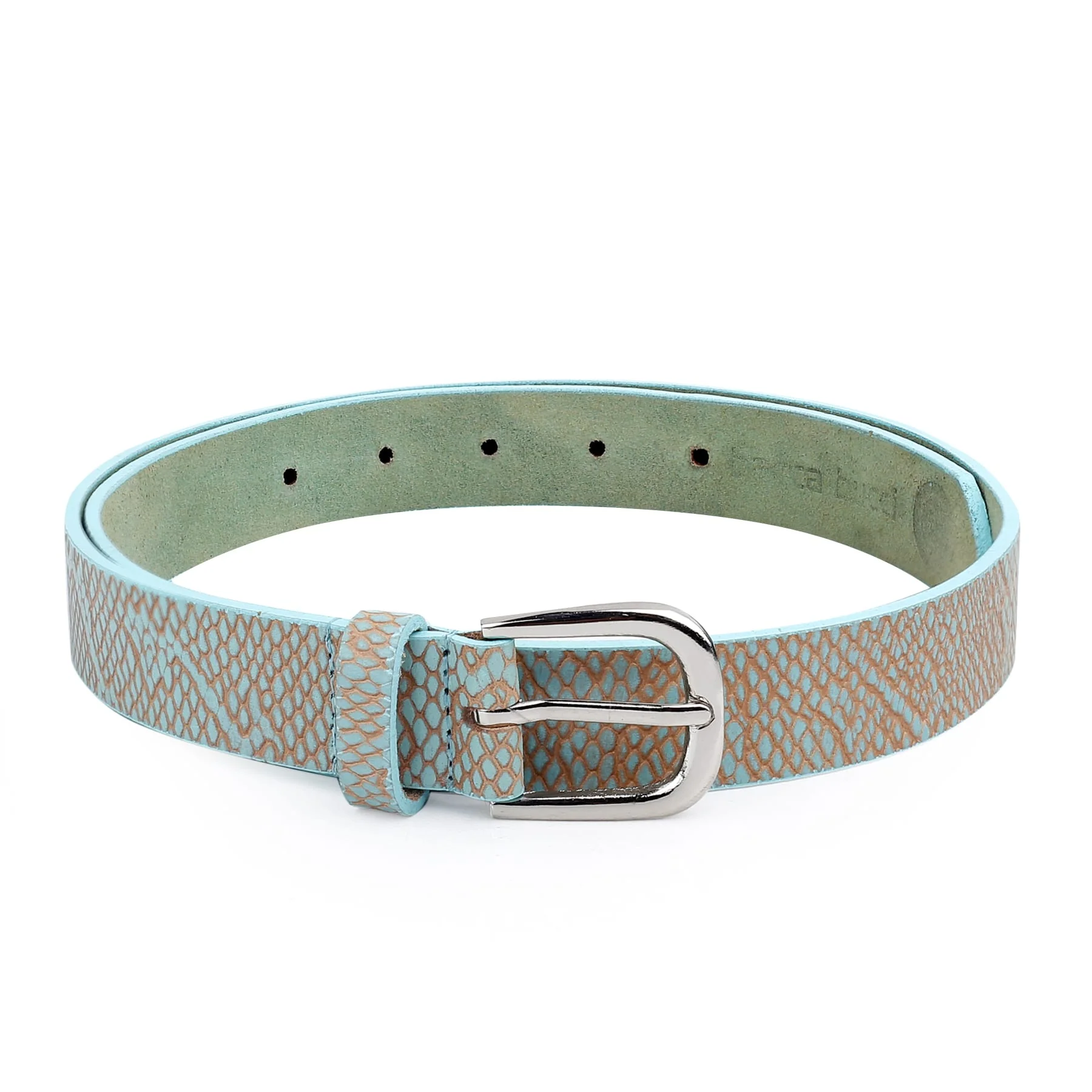 Bacca Bucci Women Genuine Leather Belts with Imported Nickle Free Buckle | Width : 28 MM | Two tone Finish Belt - Image 11